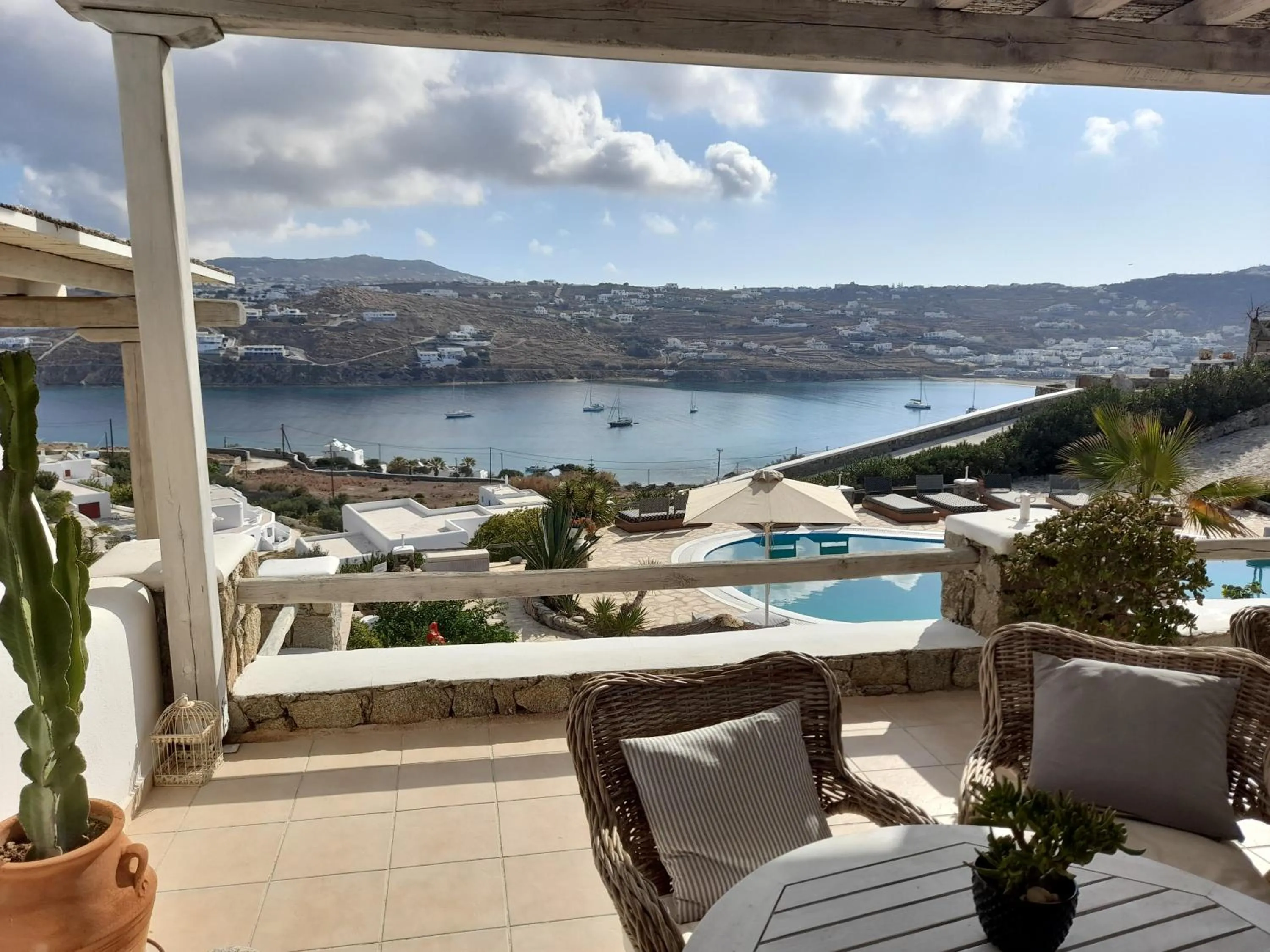 Balcony/Terrace in Navy Blue Suites