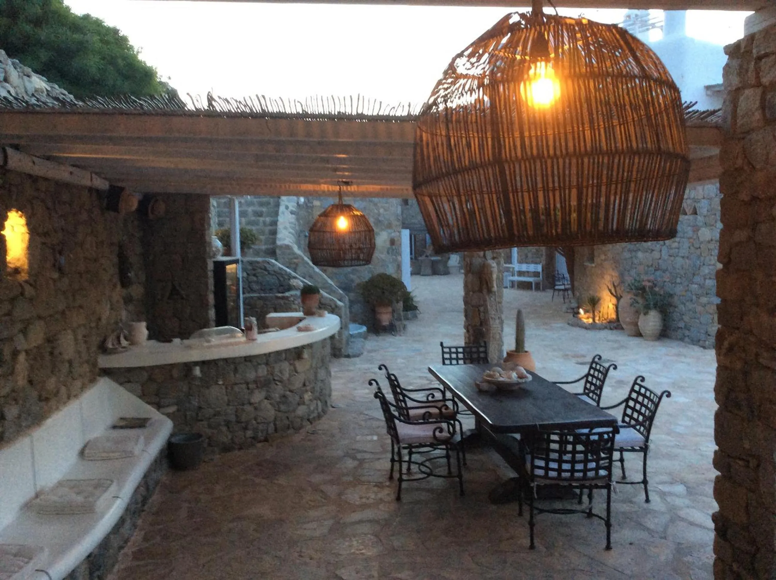 Patio in Navy Blue Suites