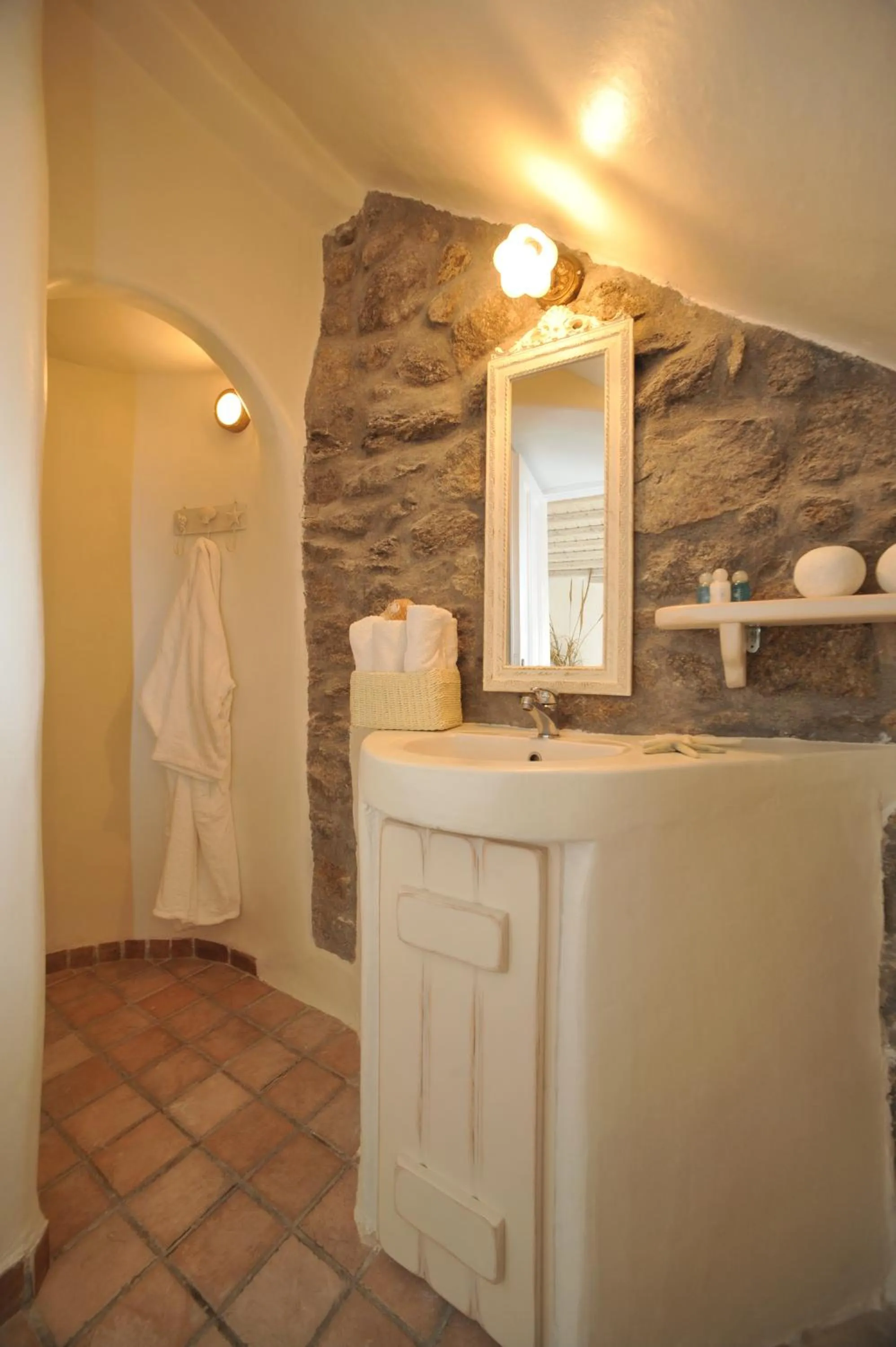 Bathroom in Navy Blue Suites