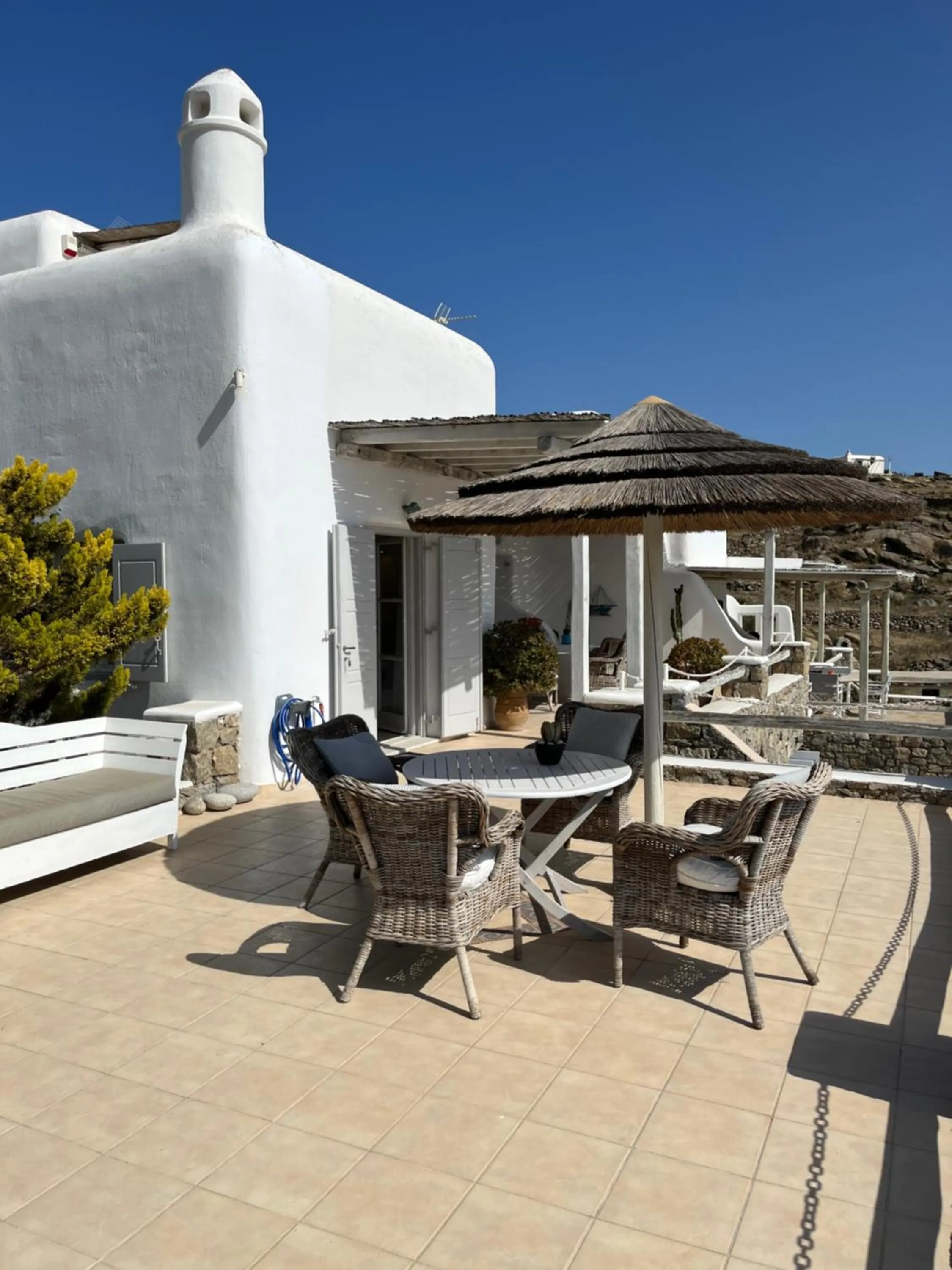 Patio in Navy Blue Suites