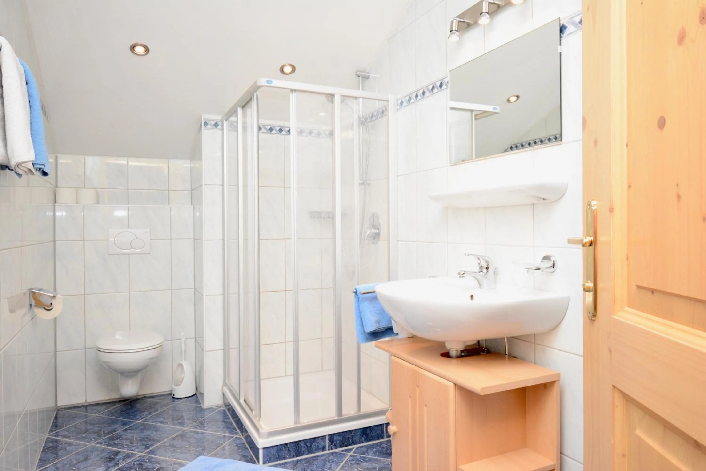 Shower in Appartement Oberschernthann