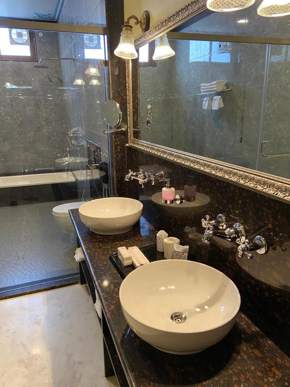 Bathroom in Umaid Farm Resort- A Legancy Vintage Stay In Jaipur