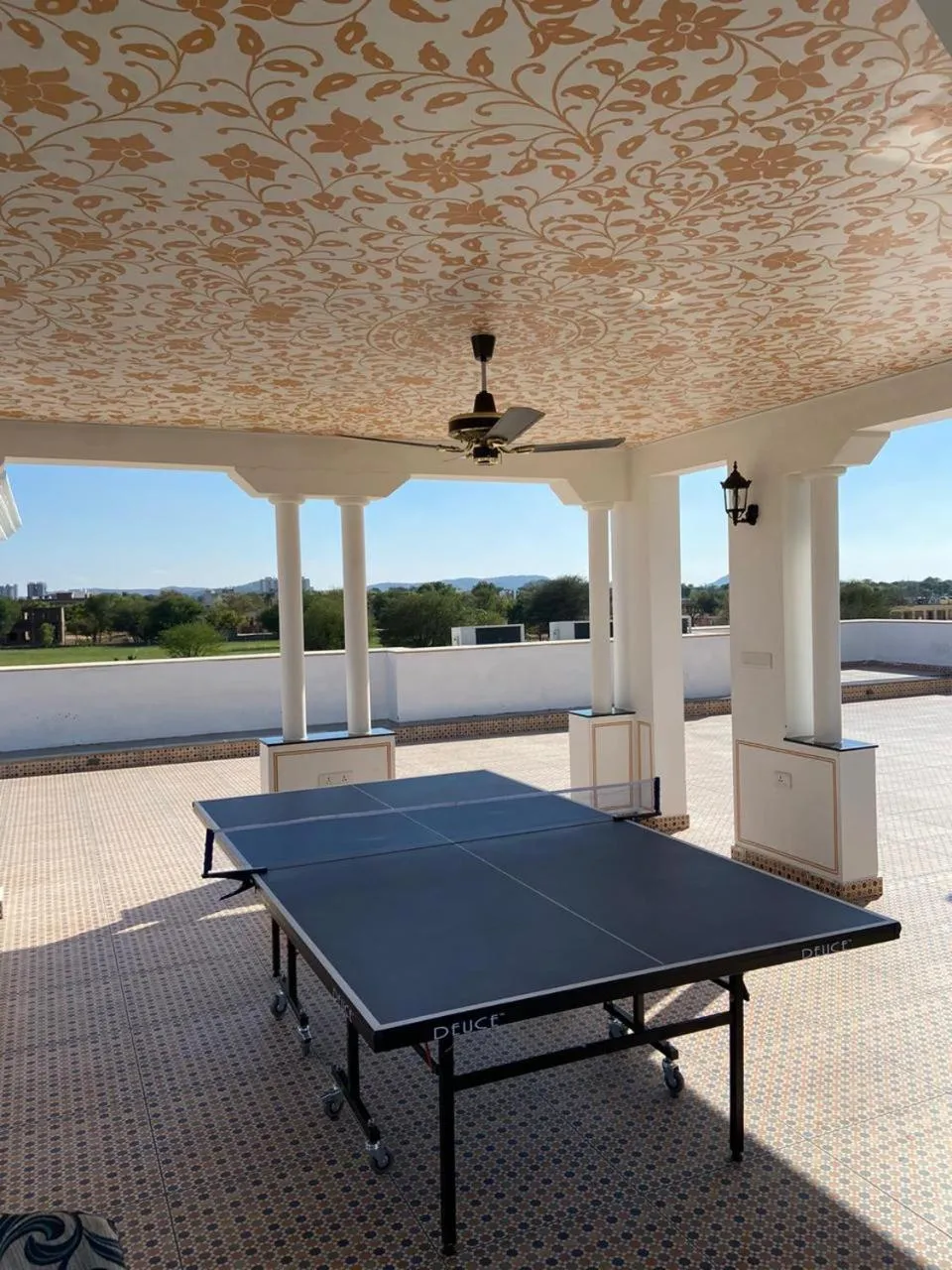 Tennis court in Umaid Farm Resort- A Legancy Vintage Stay In Jaipur