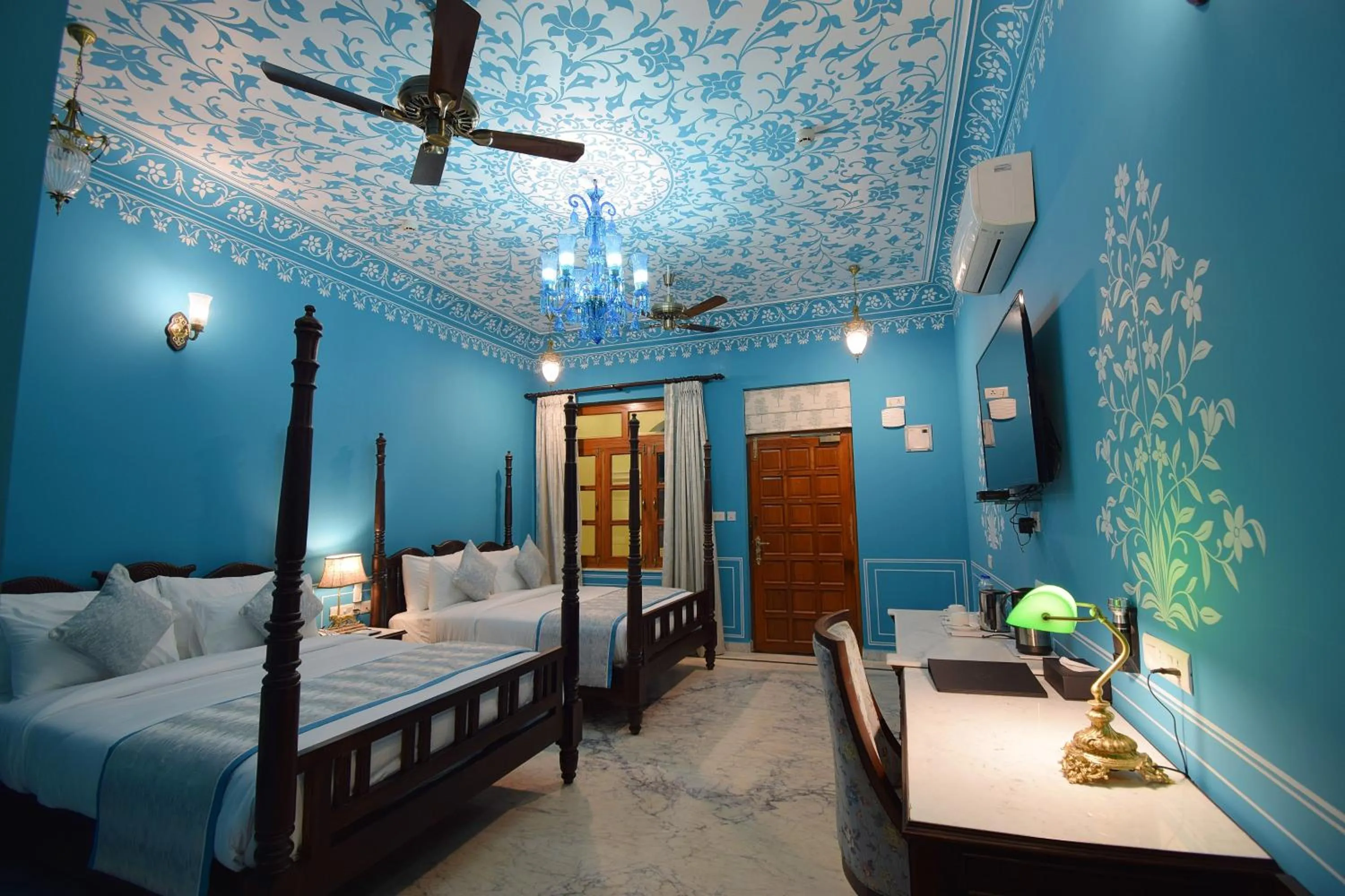 Bedroom, Bed in Umaid Farm Resort- A Legancy Vintage Stay In Jaipur