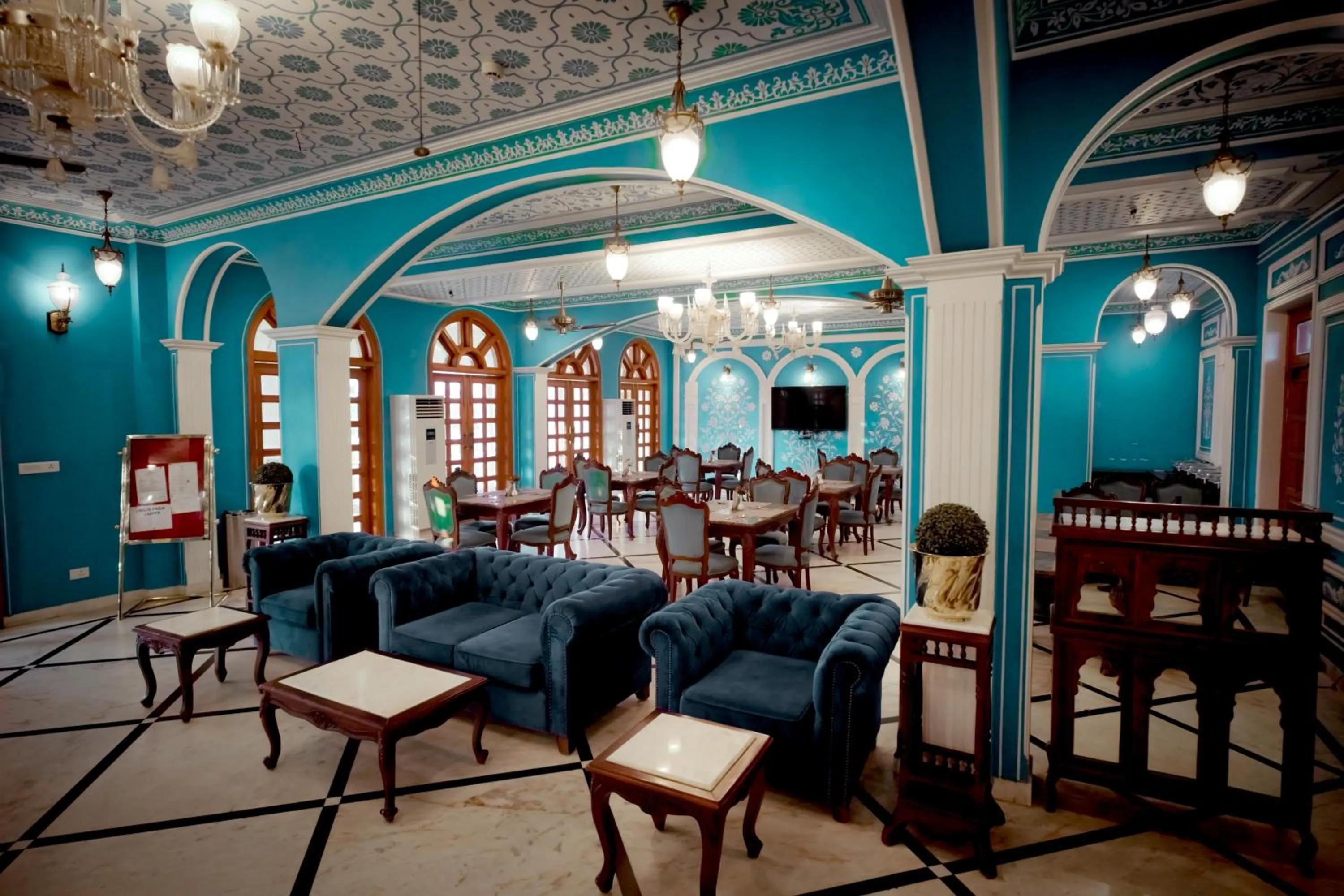 Lobby or reception in Umaid Farm Resort- A Legancy Vintage Stay In Jaipur