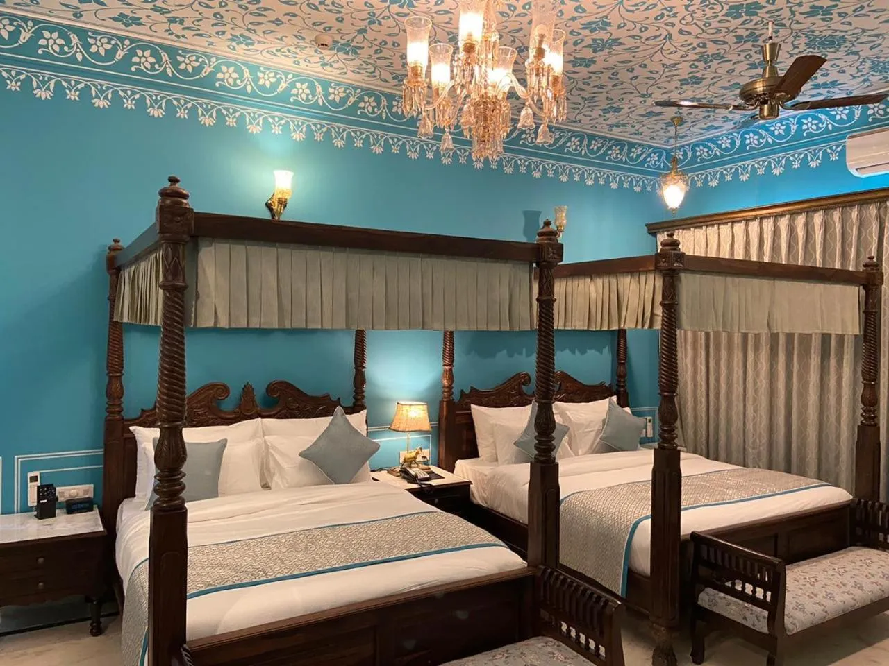 Photo of the whole room, Bed in Umaid Farm Resort- A Legancy Vintage Stay In Jaipur