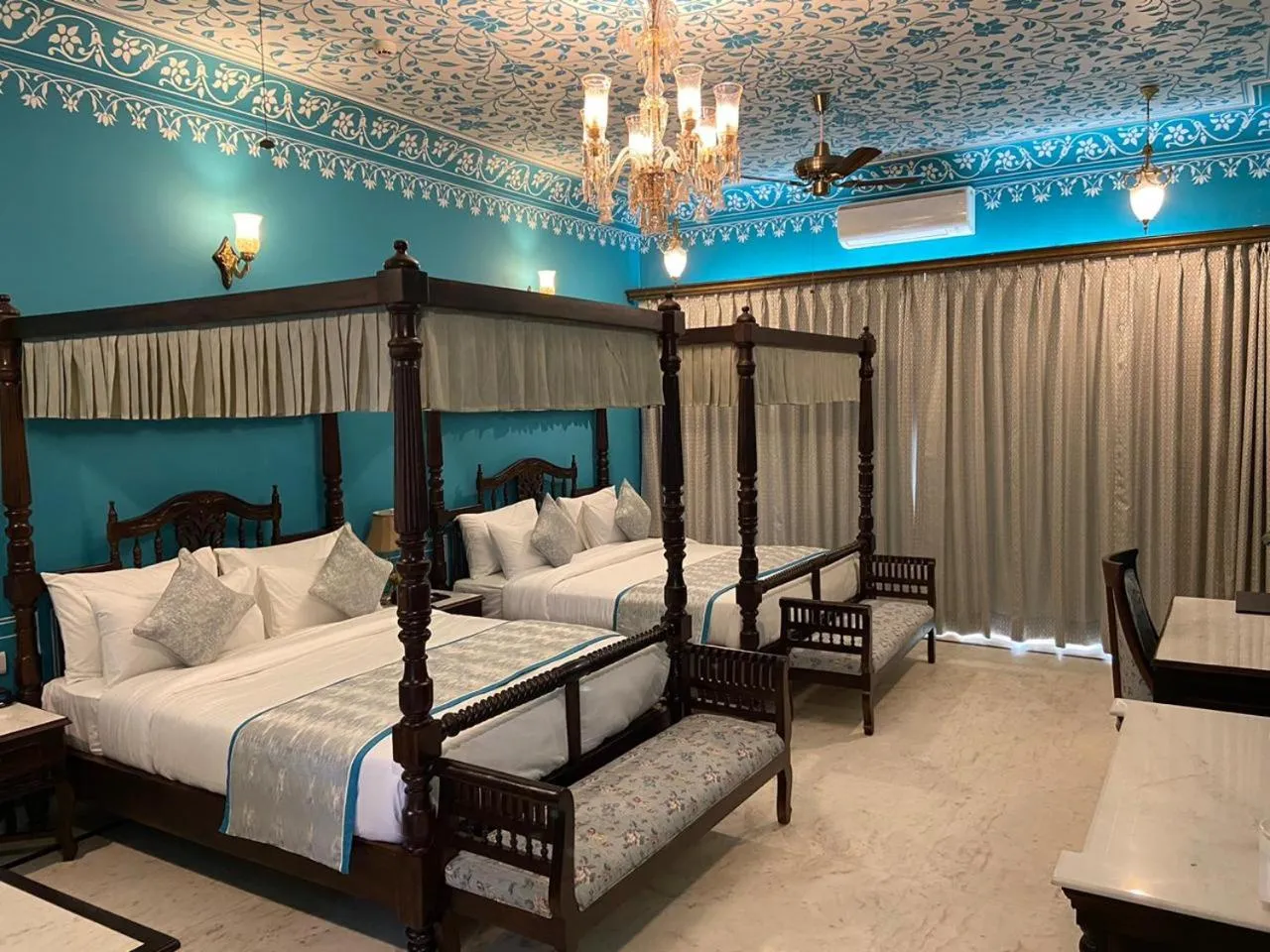 Photo of the whole room, Bed in Umaid Farm Resort- A Legancy Vintage Stay In Jaipur
