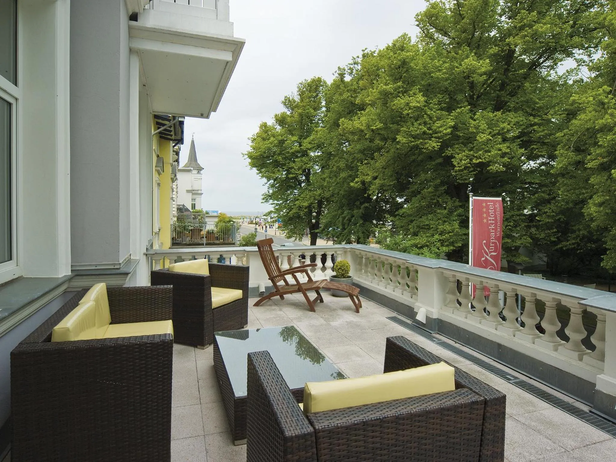 Balcony/Terrace in KurparkHotel Warnemünde