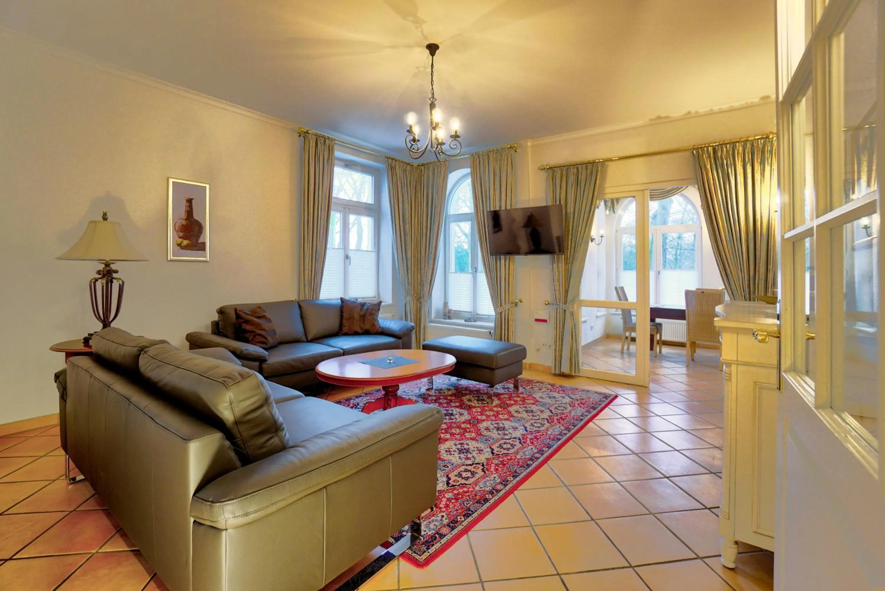 Living room in KurparkHotel Warnemünde