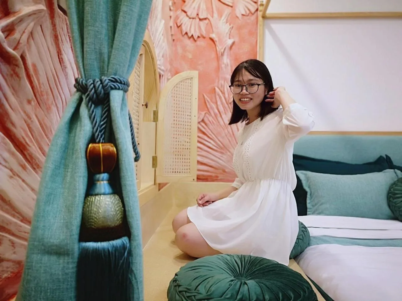 Bed in Hue Crown Boutique best hotel