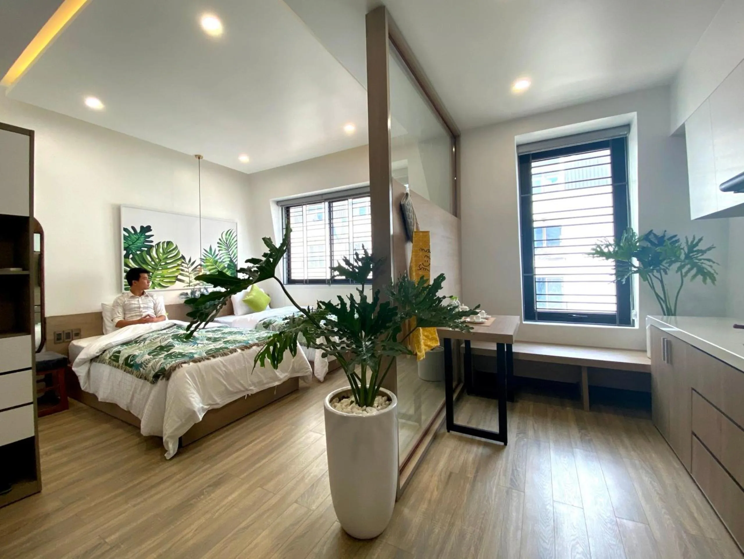 Bed in Hue Crown Boutique best hotel