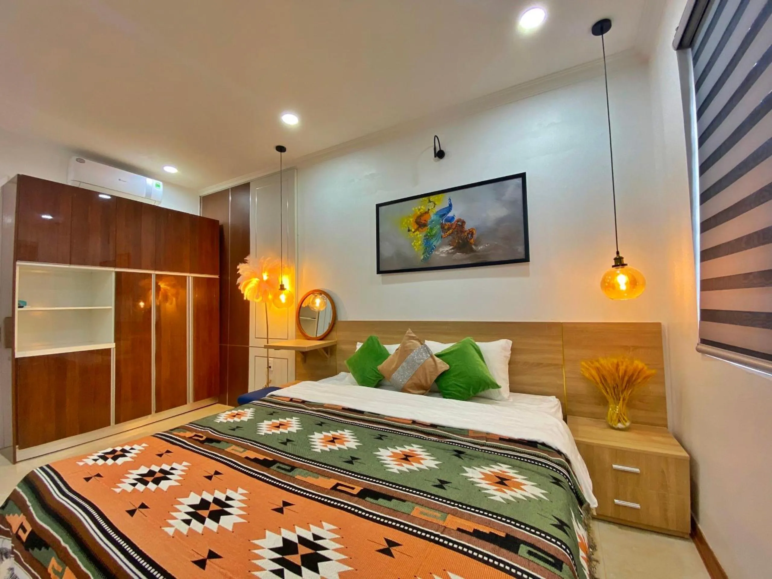 Bed in Hue Crown Boutique best hotel