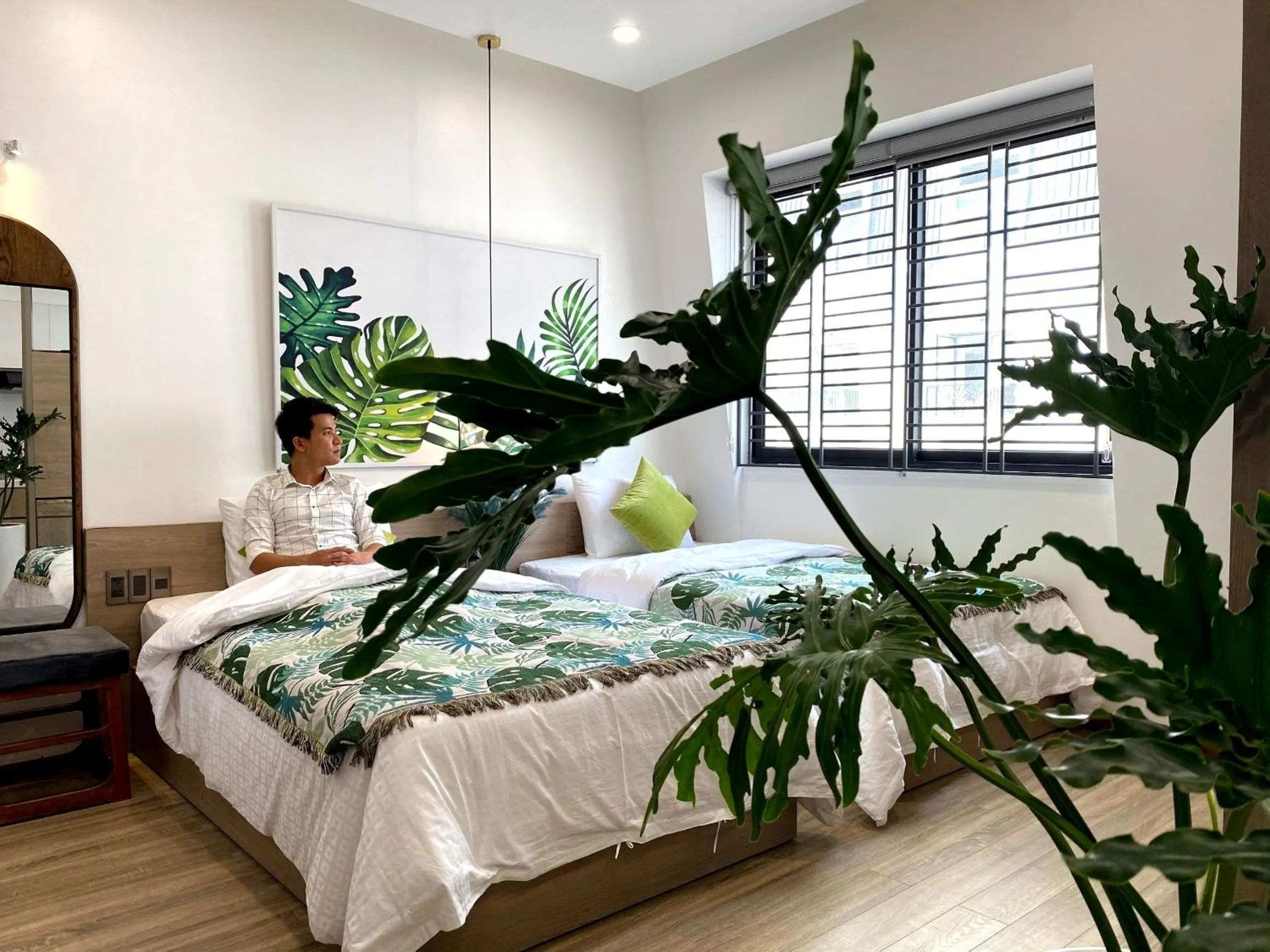 Bed in Hue Crown Boutique best hotel