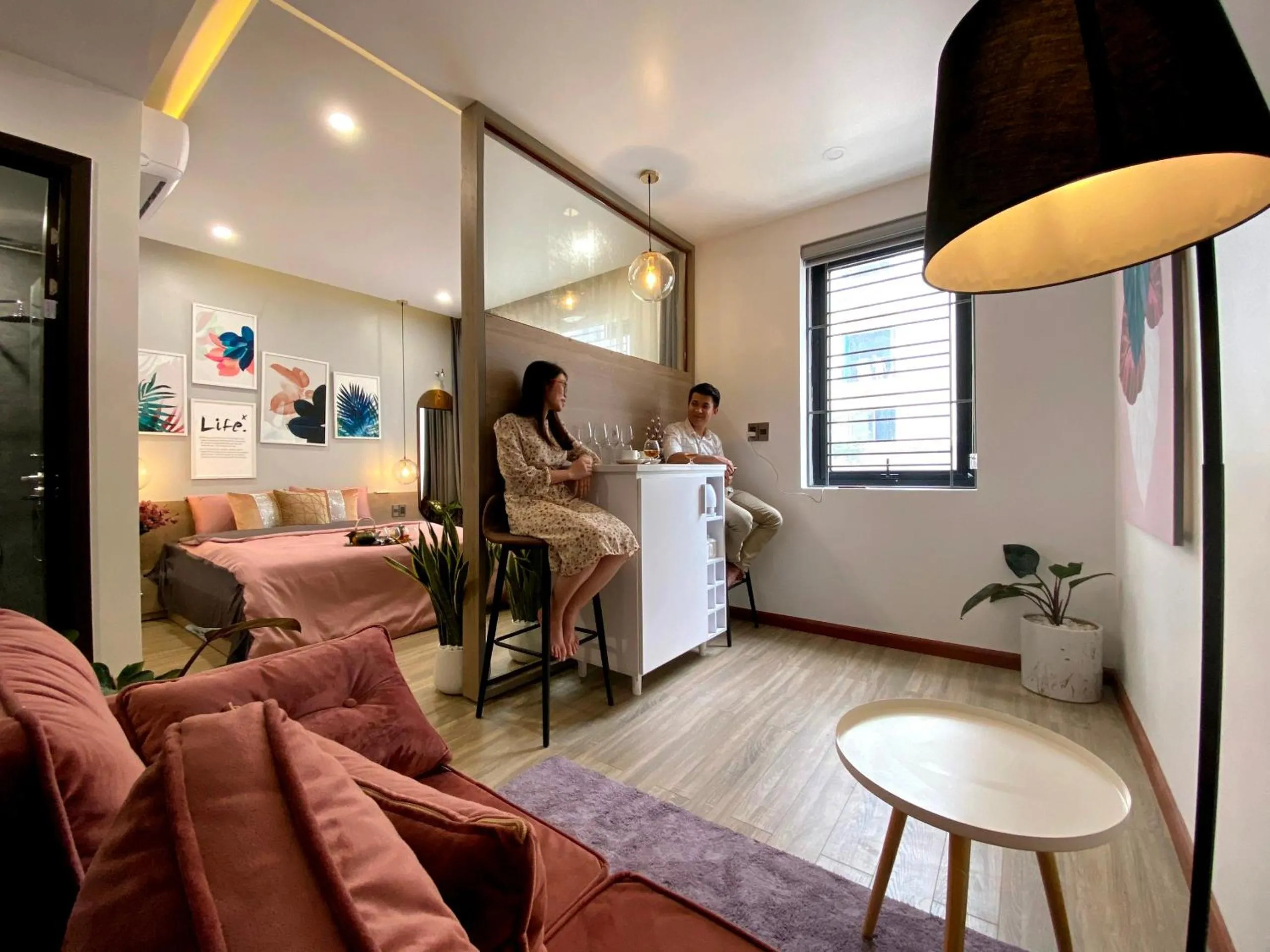 Bed in Hue Crown Boutique best hotel