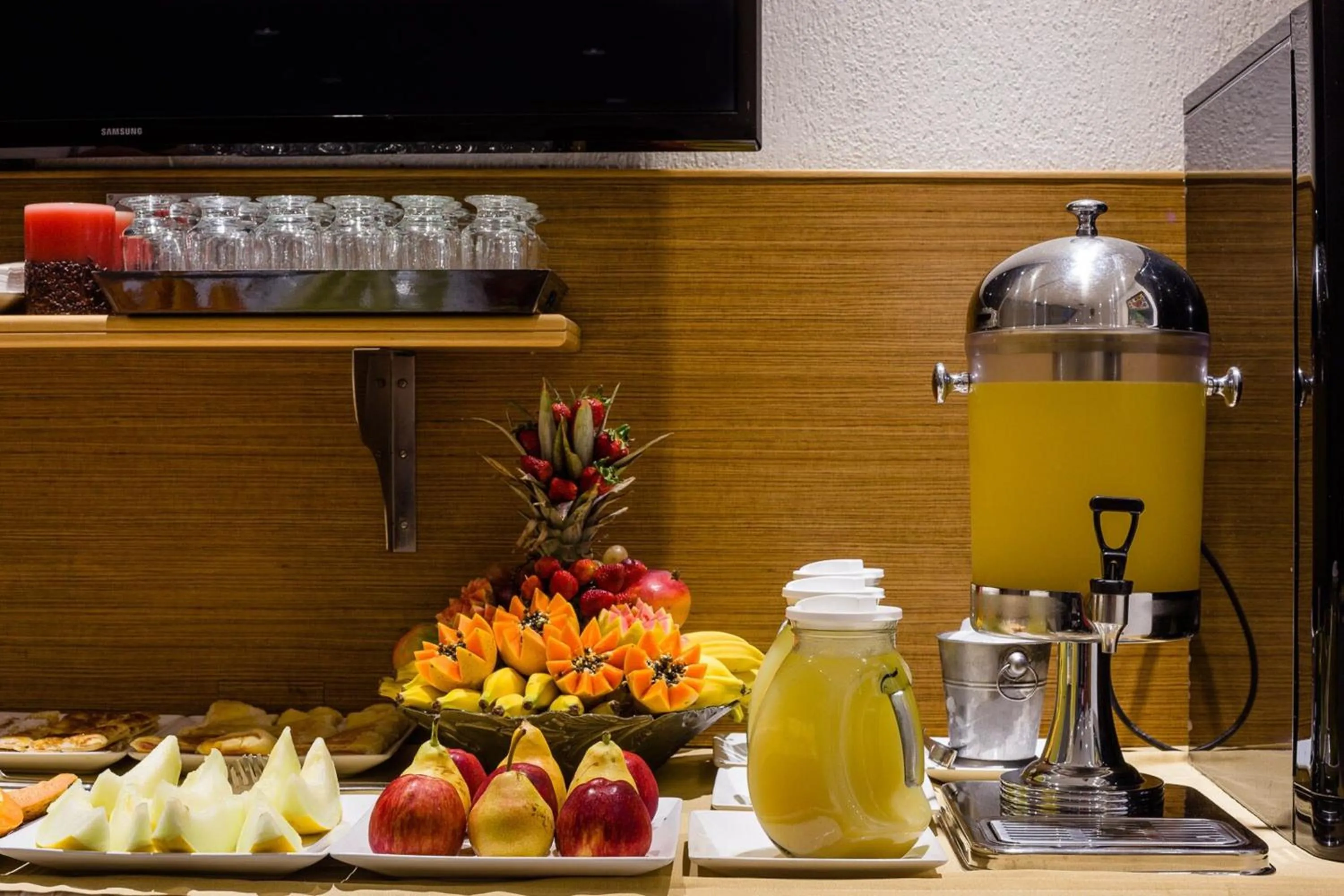 Buffet breakfast in Vox Hotel