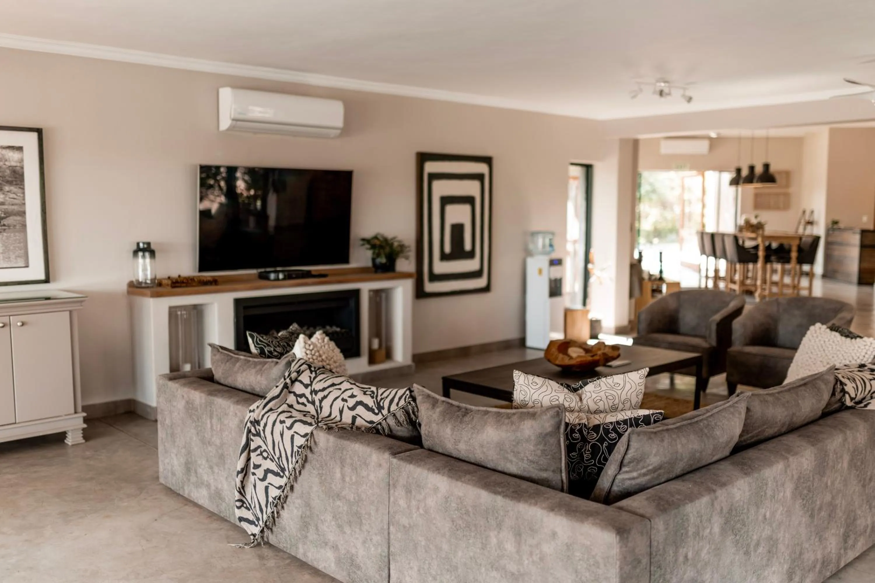 Seating area in Little Kubu Lodge