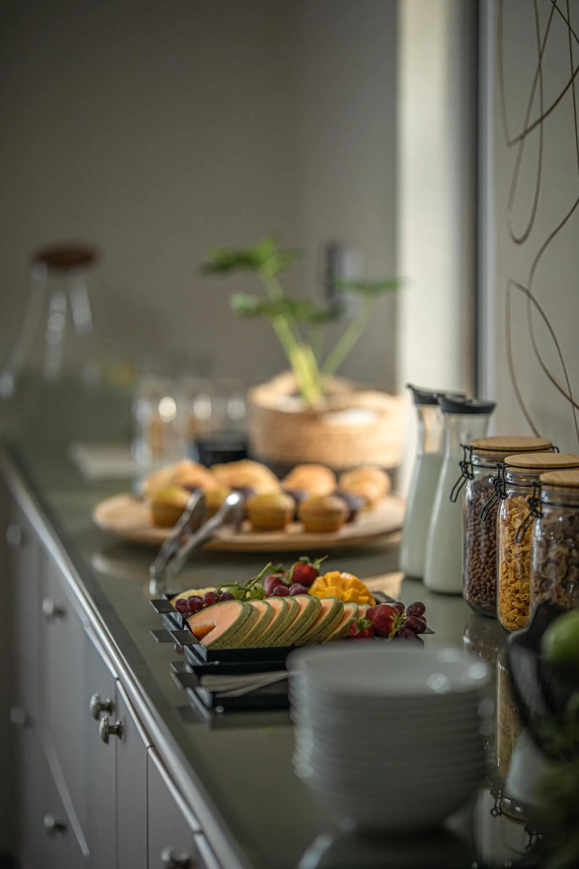 Continental breakfast in Little Kubu Lodge
