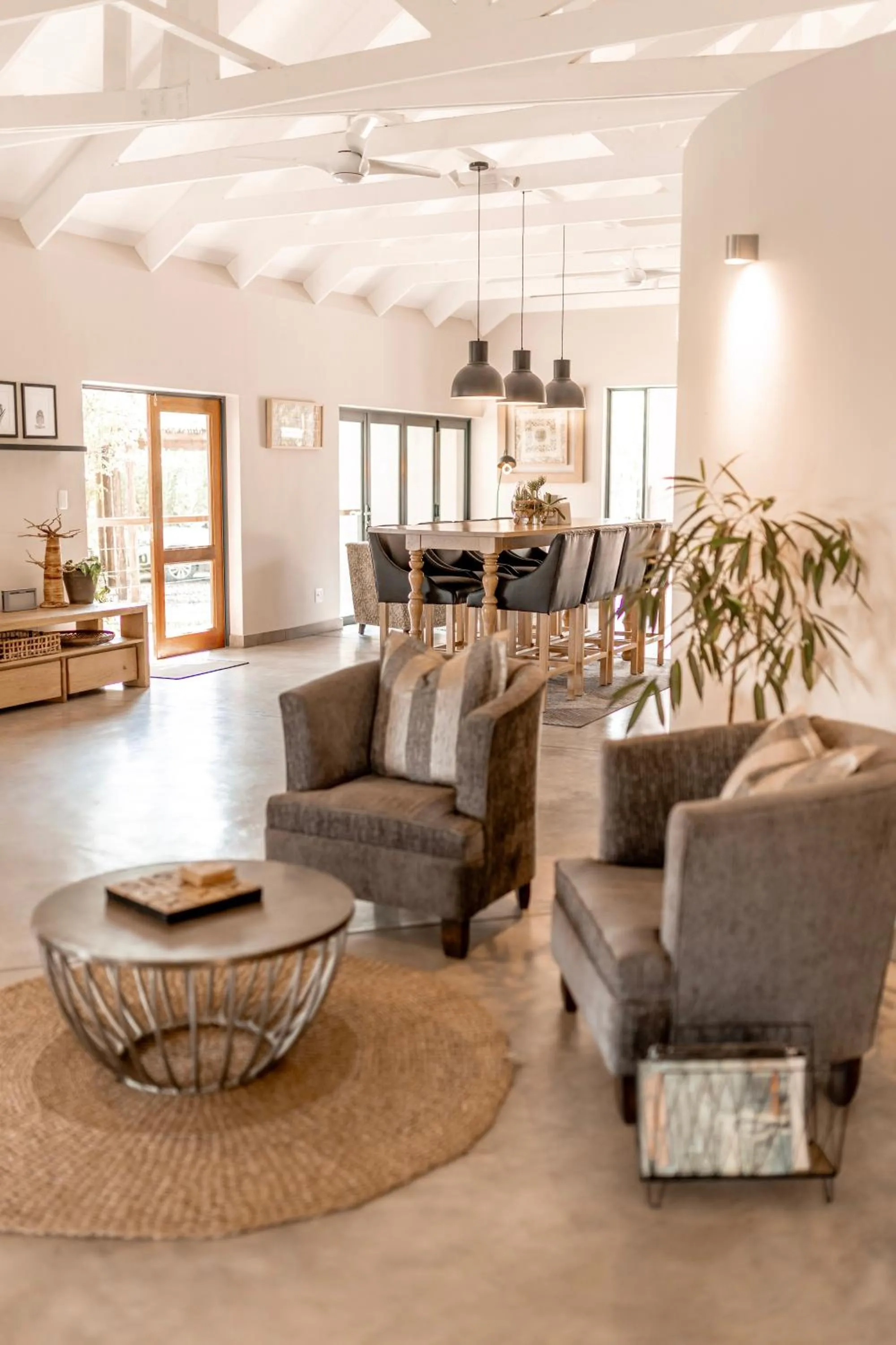 Seating area in Little Kubu Lodge