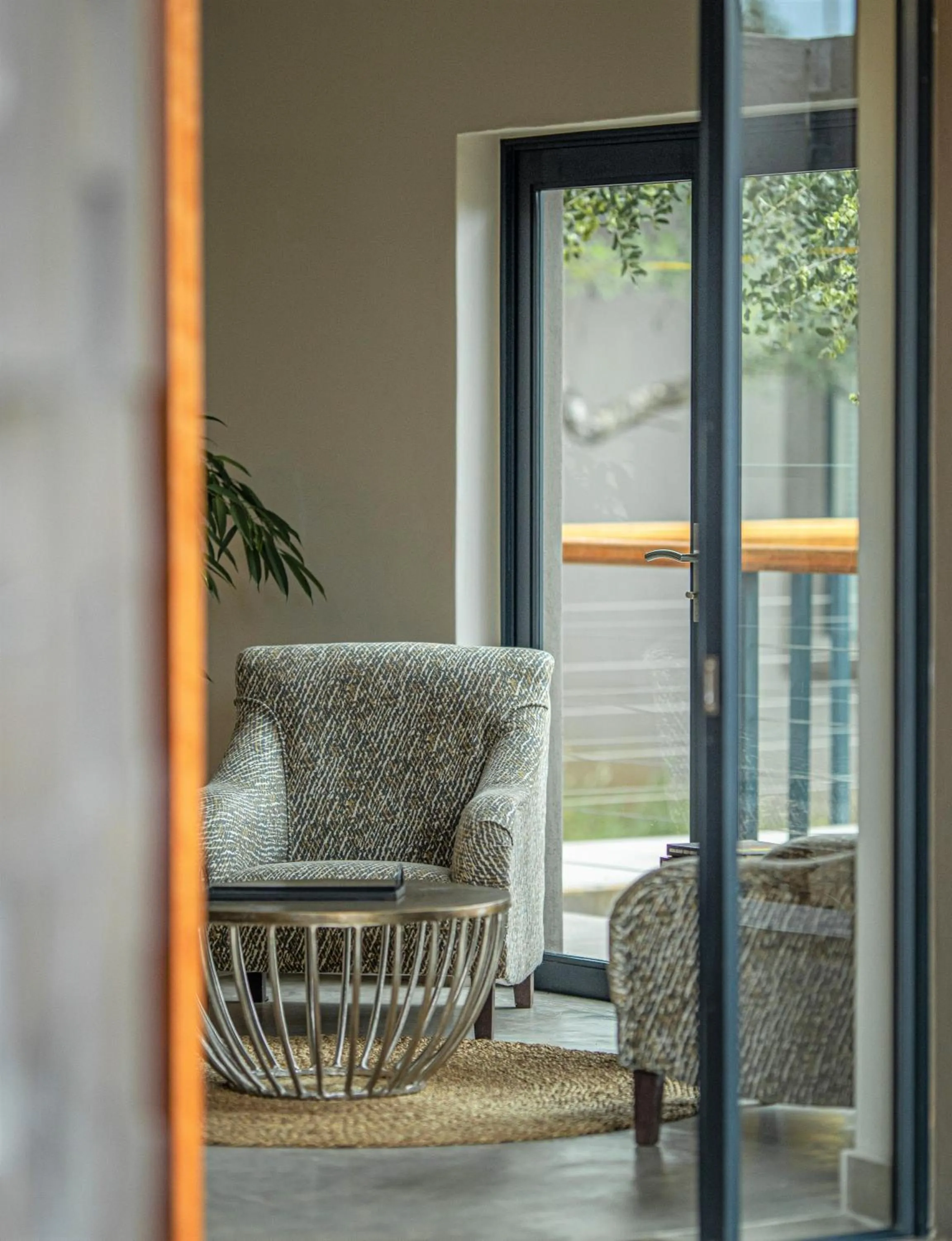 Seating area in Little Kubu Lodge