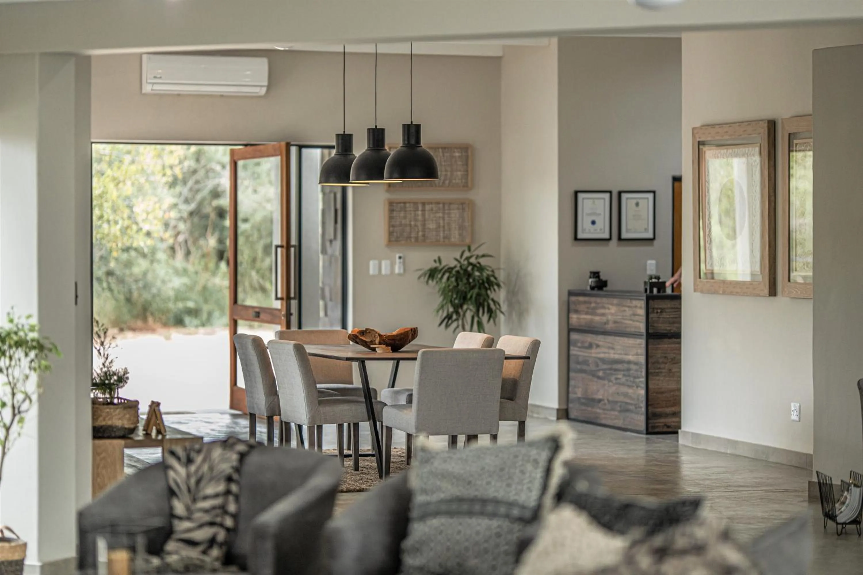 Seating area in Little Kubu Lodge