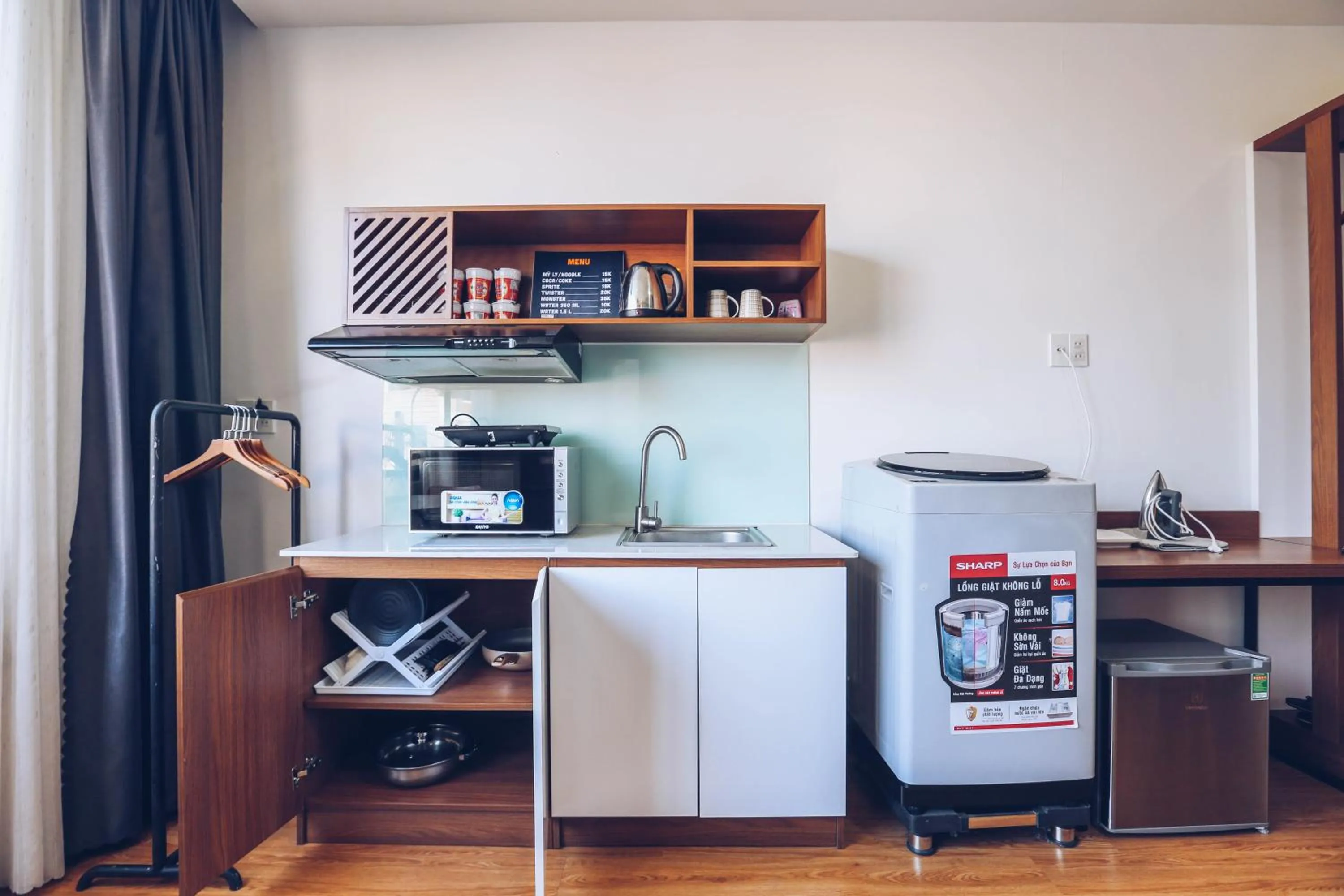 Kitchen or kitchenette in TTR Studio Apart Hotel