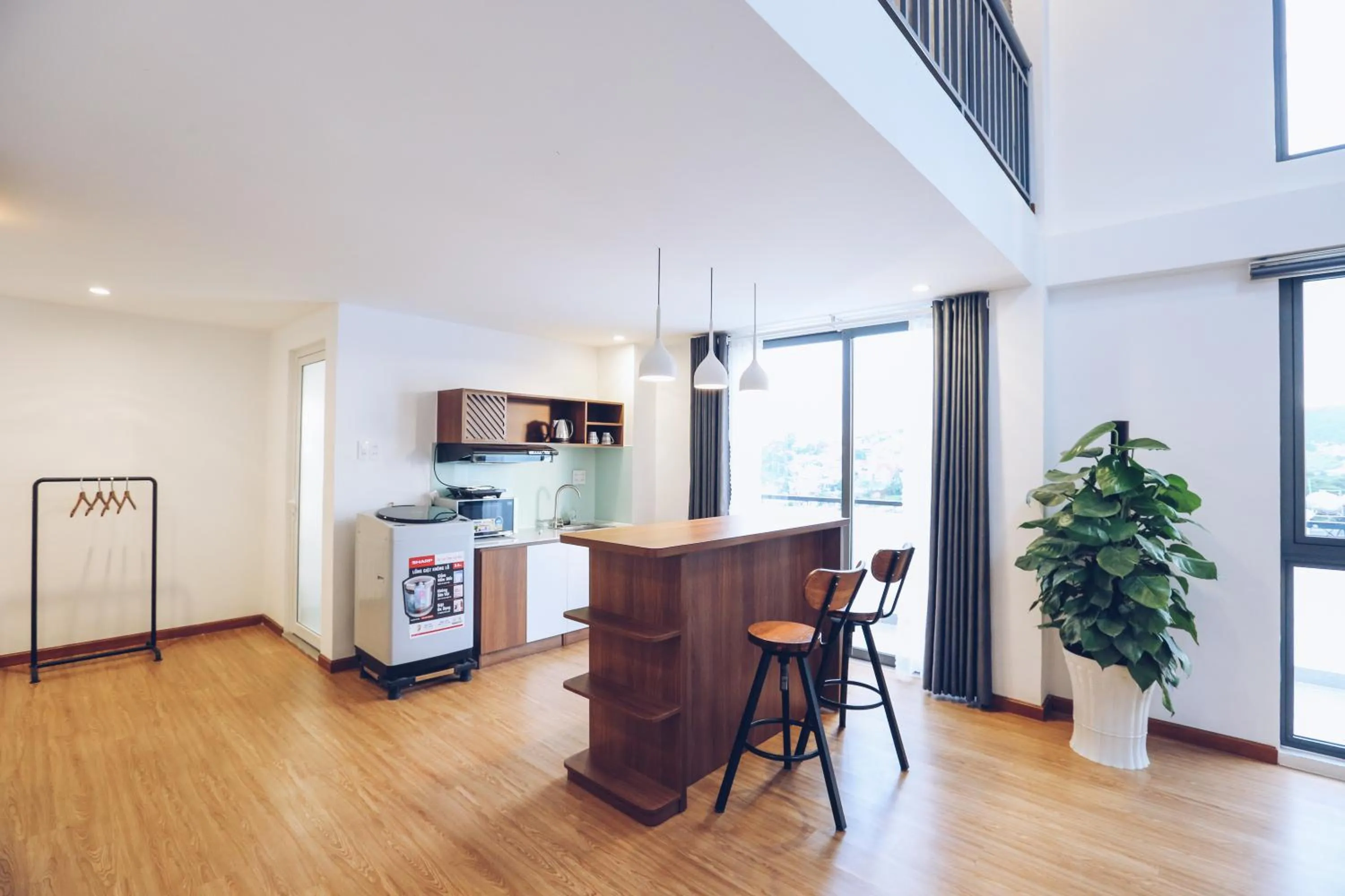 Kitchen or kitchenette in TTR Studio Apart Hotel