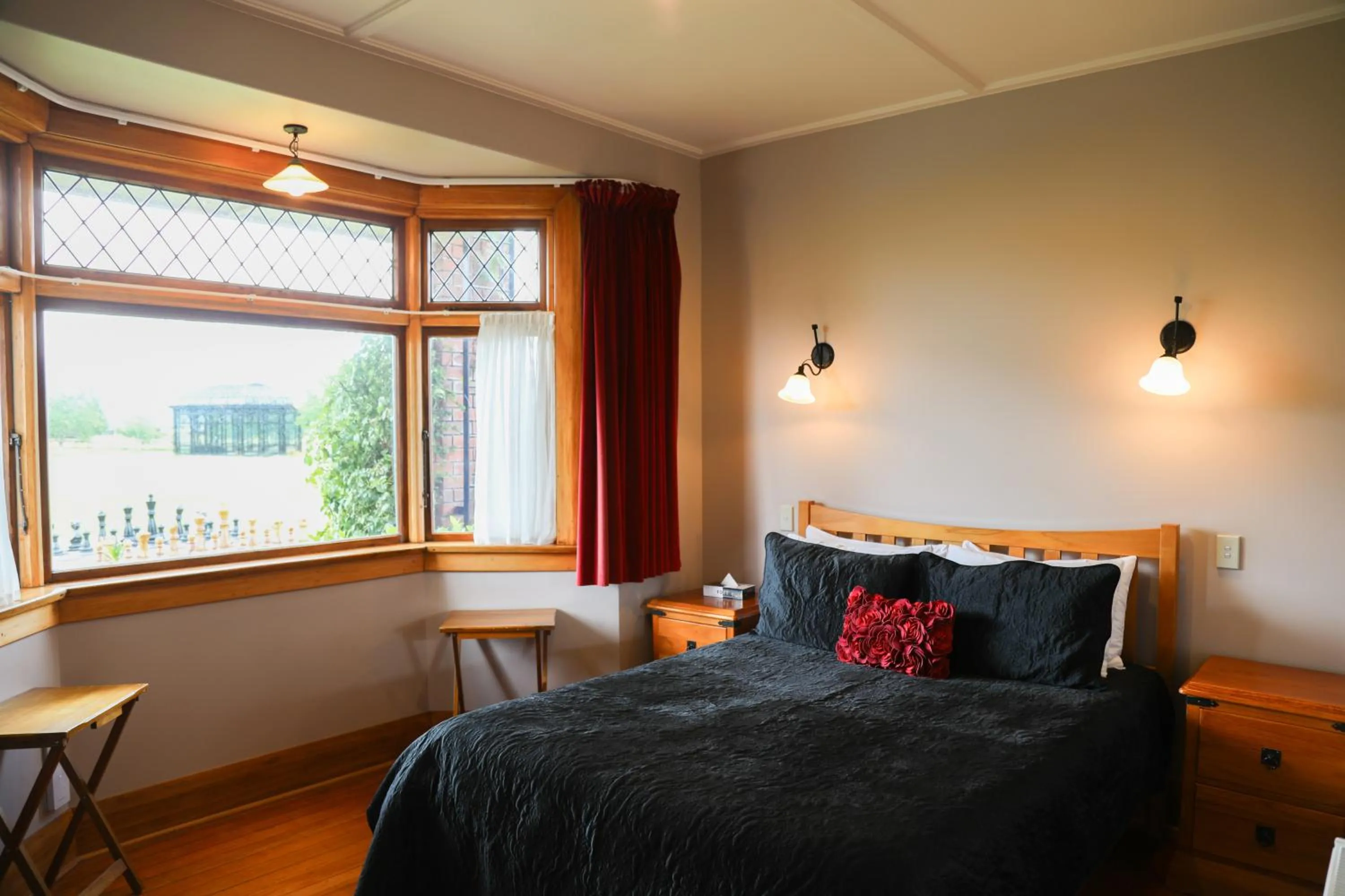 Bed in Te Anau Lodge