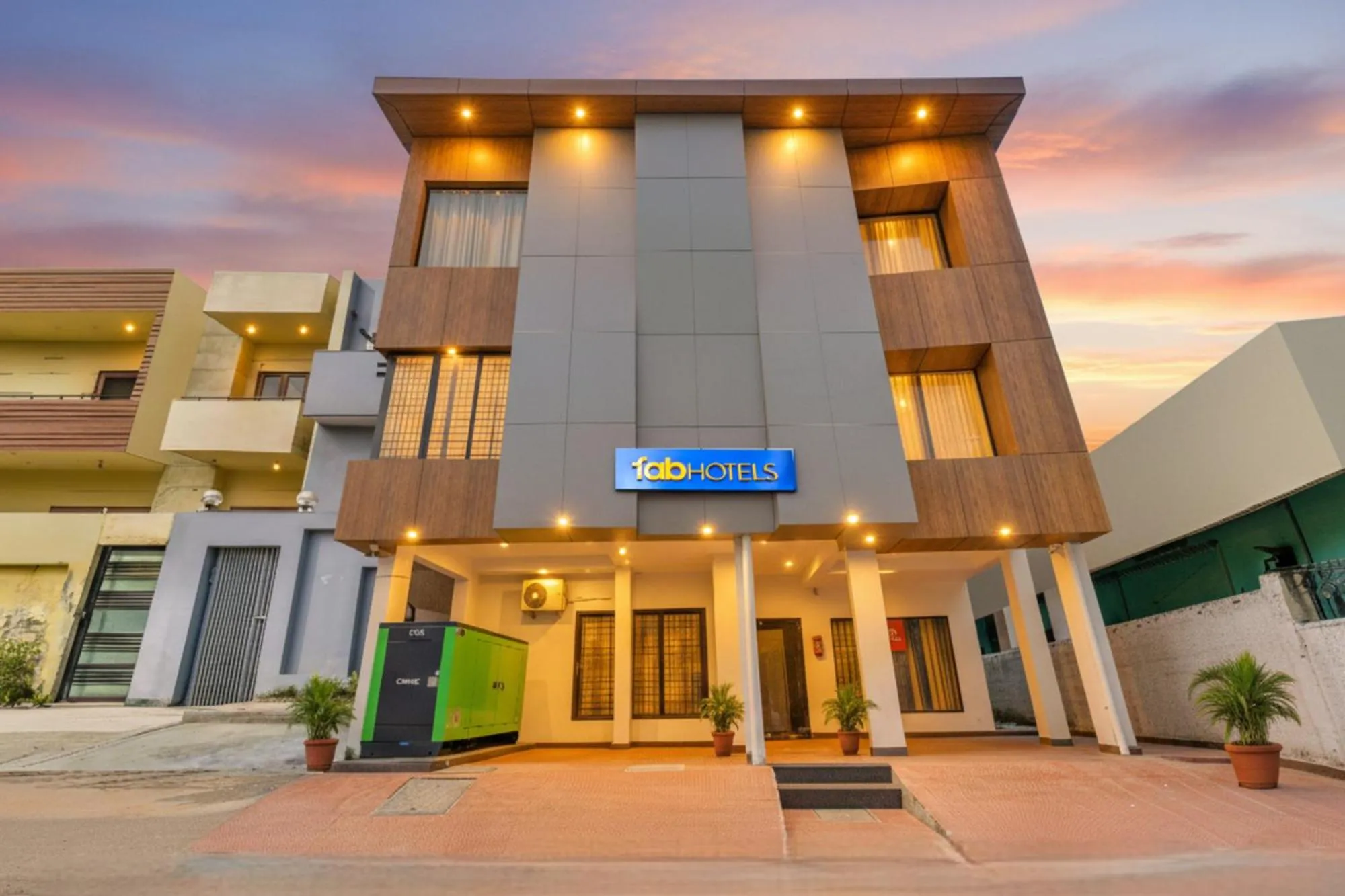 Property building in FabHotel P A S Residency