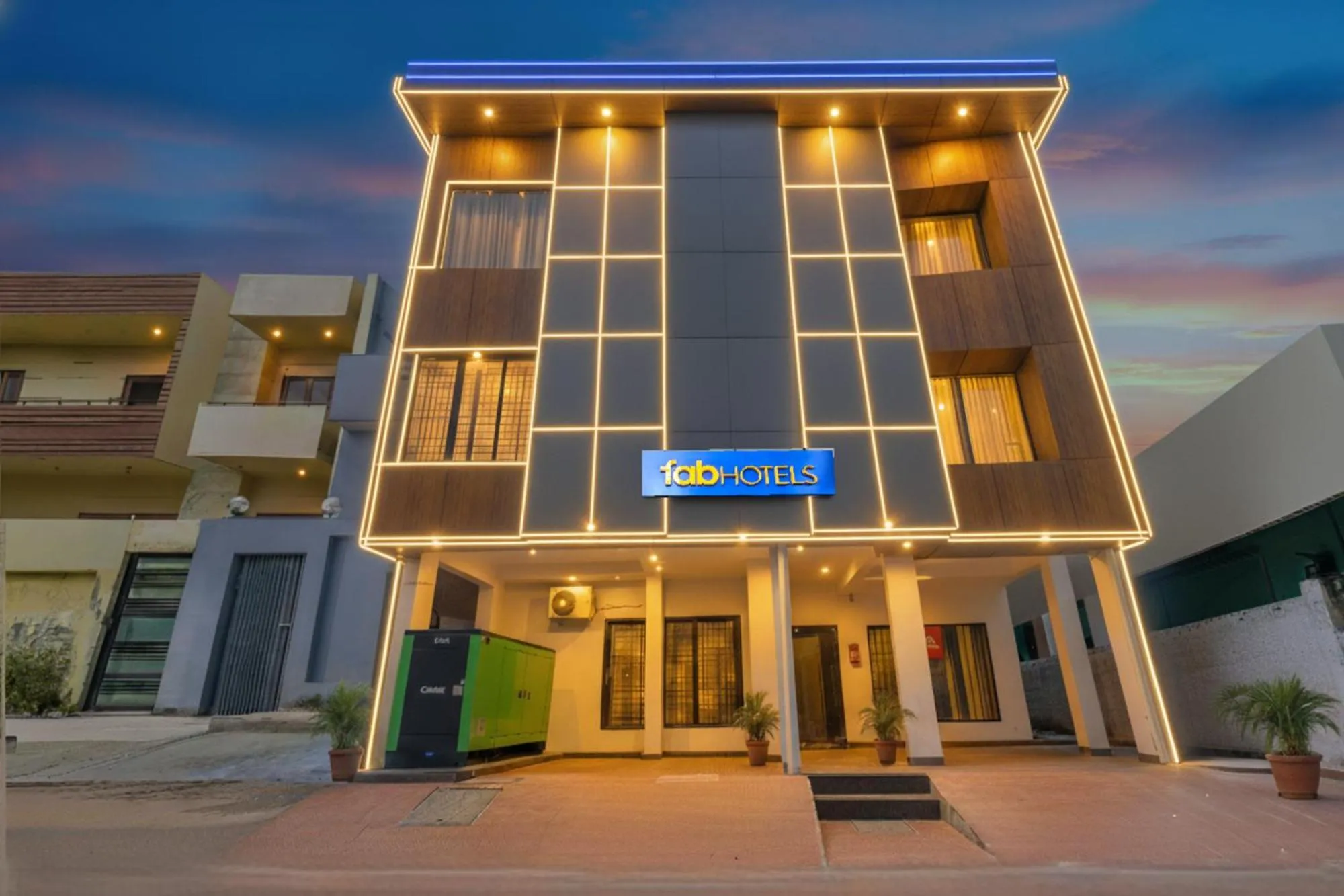 Property building in FabHotel P A S Residency