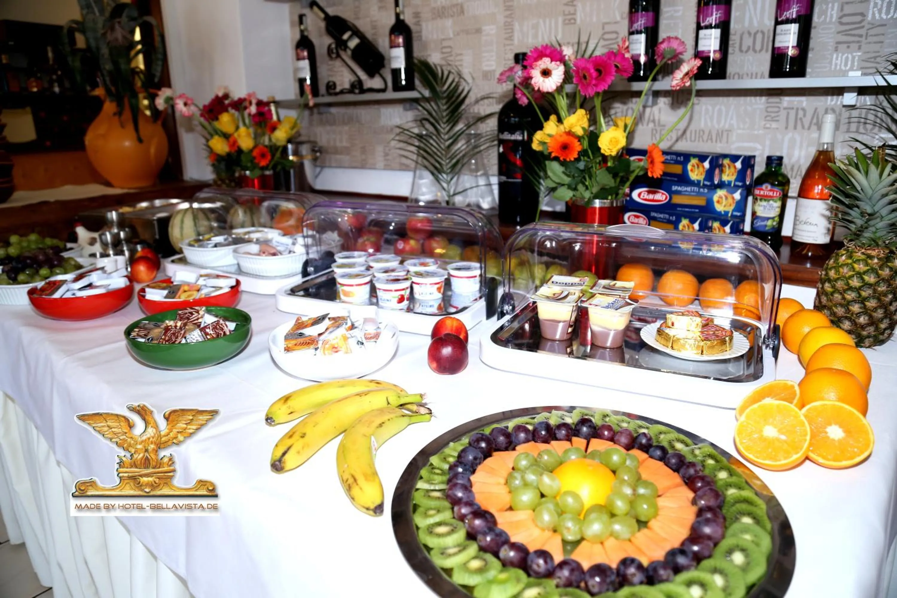 Buffet breakfast in Rheinhotel Bellavista