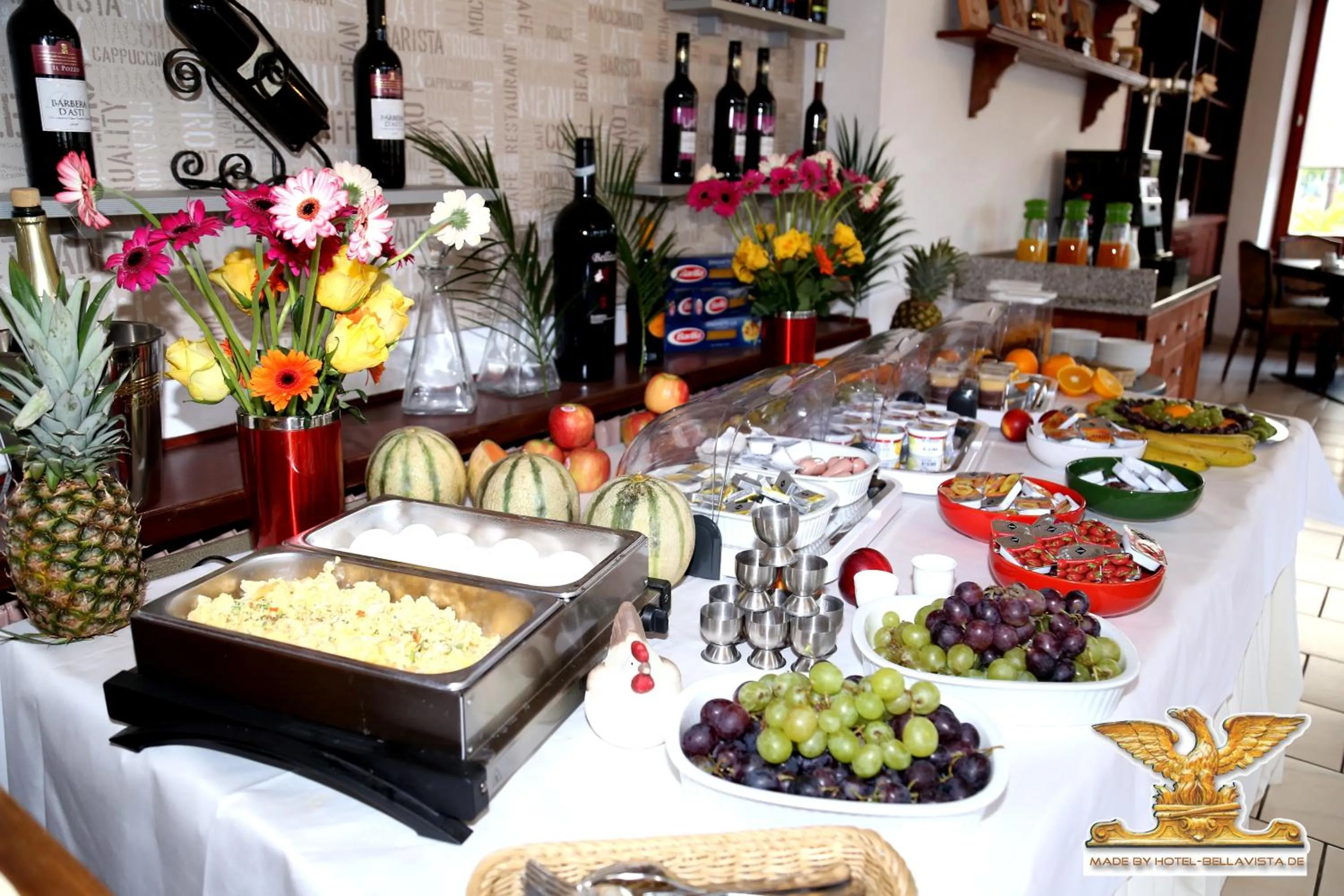 Buffet breakfast in Rheinhotel Bellavista