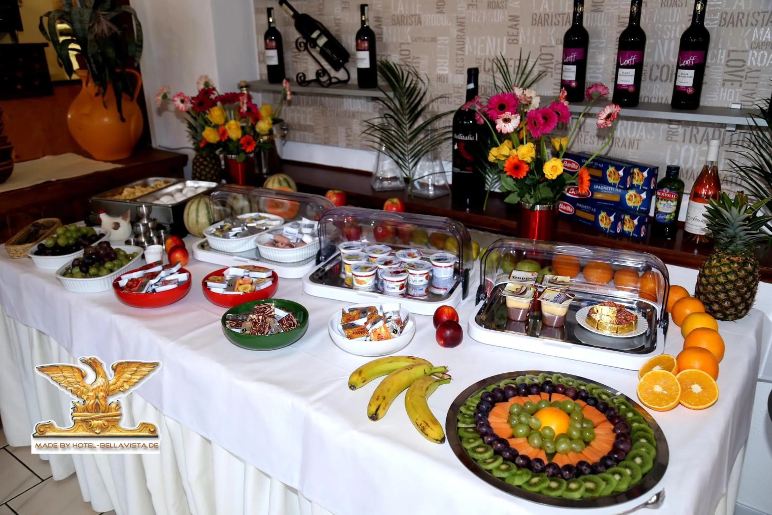 Buffet breakfast in Rheinhotel Bellavista