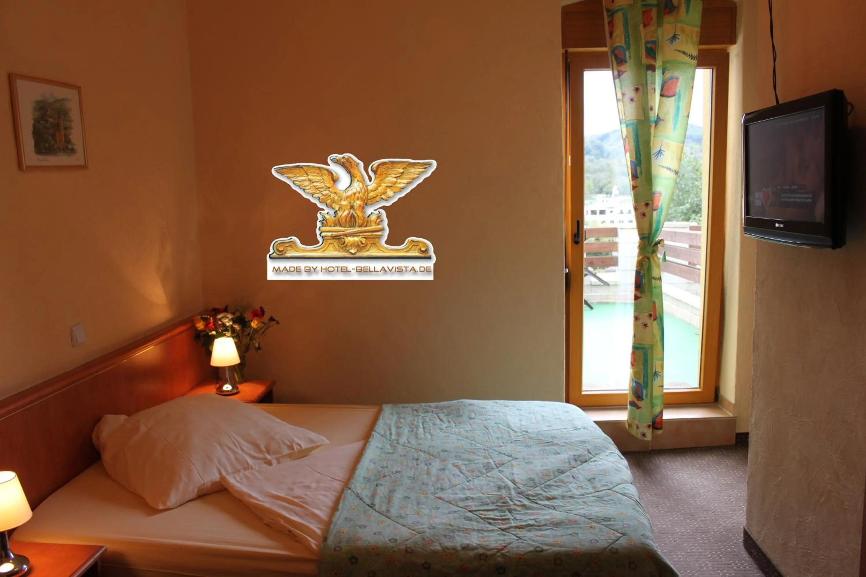 Bed in Rheinhotel Bellavista