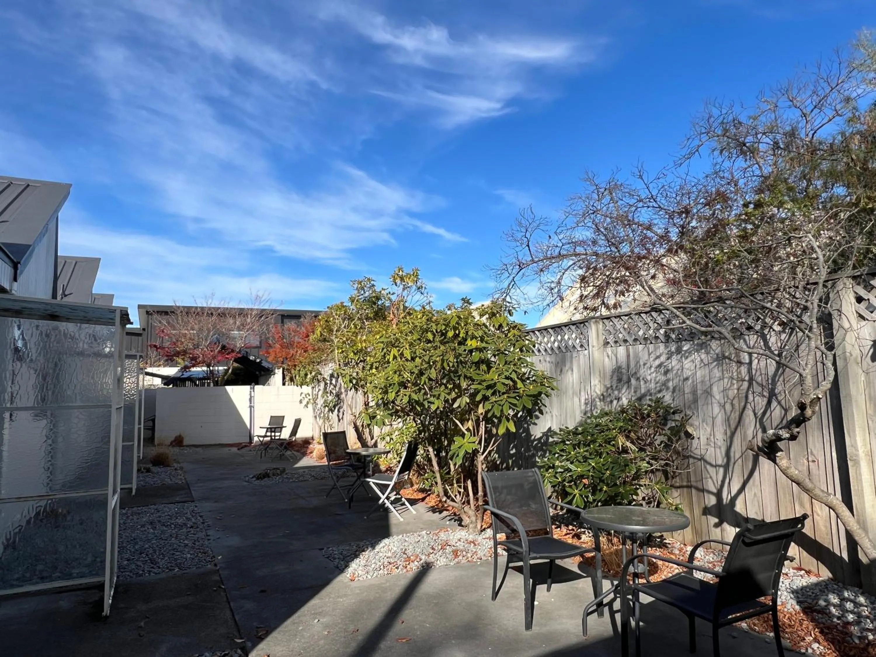 Patio in Diplomat Motel