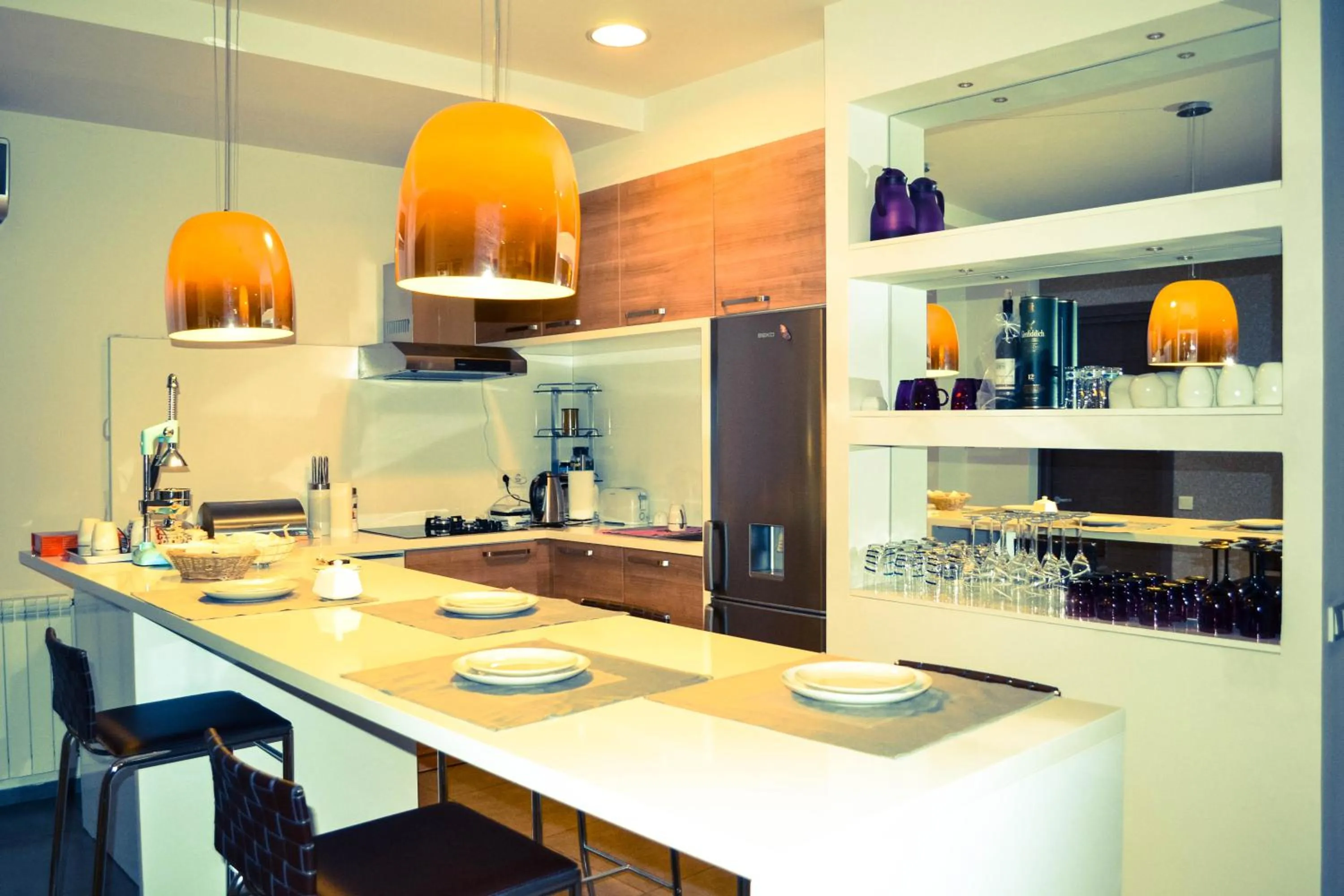 Kitchen or kitchenette in Tbilisi View Hotel