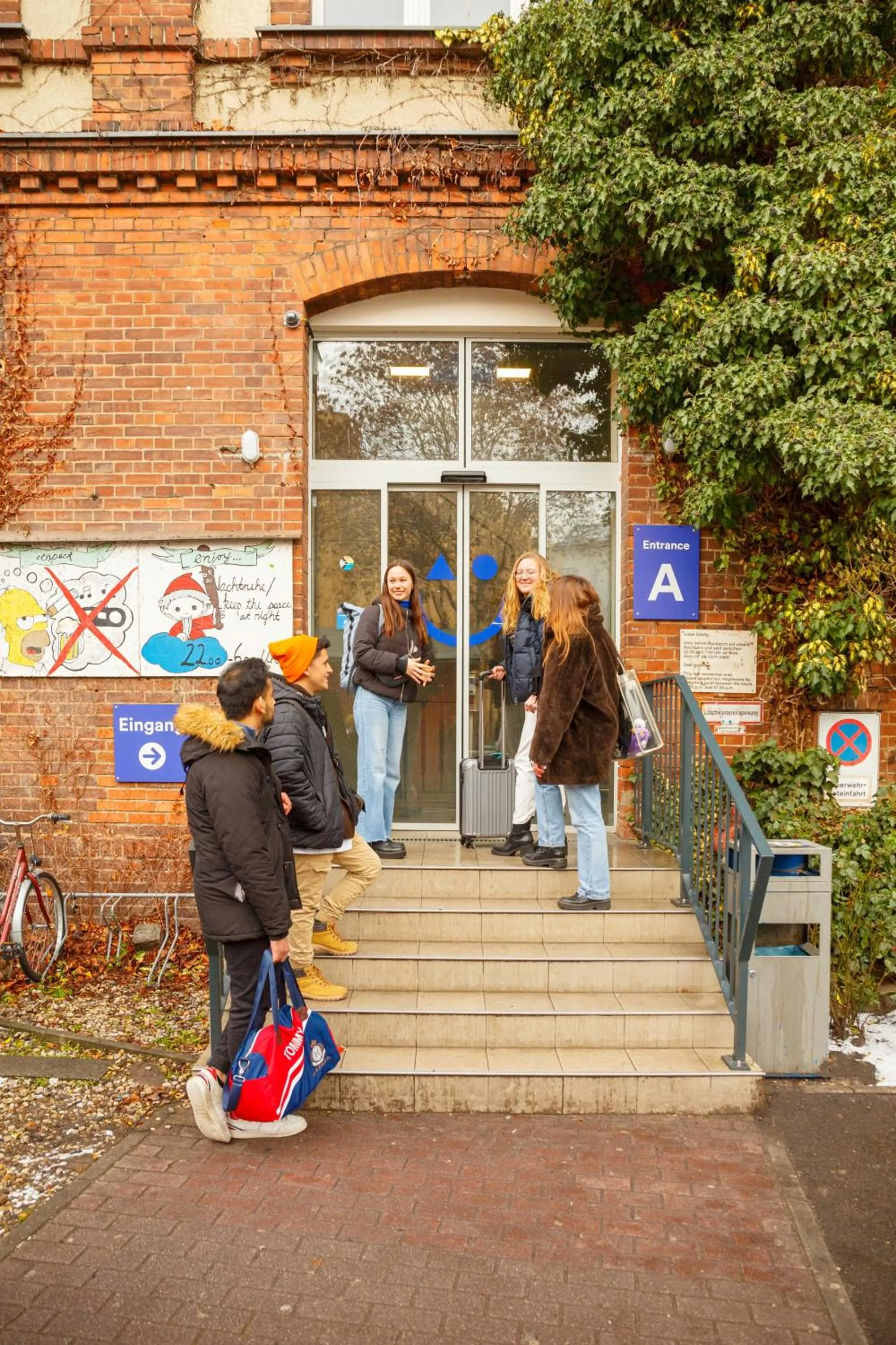 Facade/entrance in a&o Berlin Friedrichshain