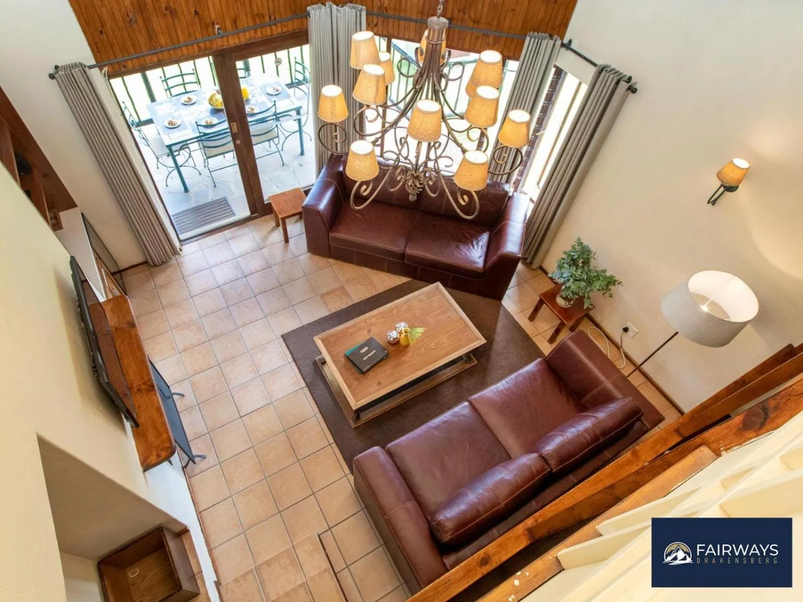 Living room in Fairways Drakensberg Resort