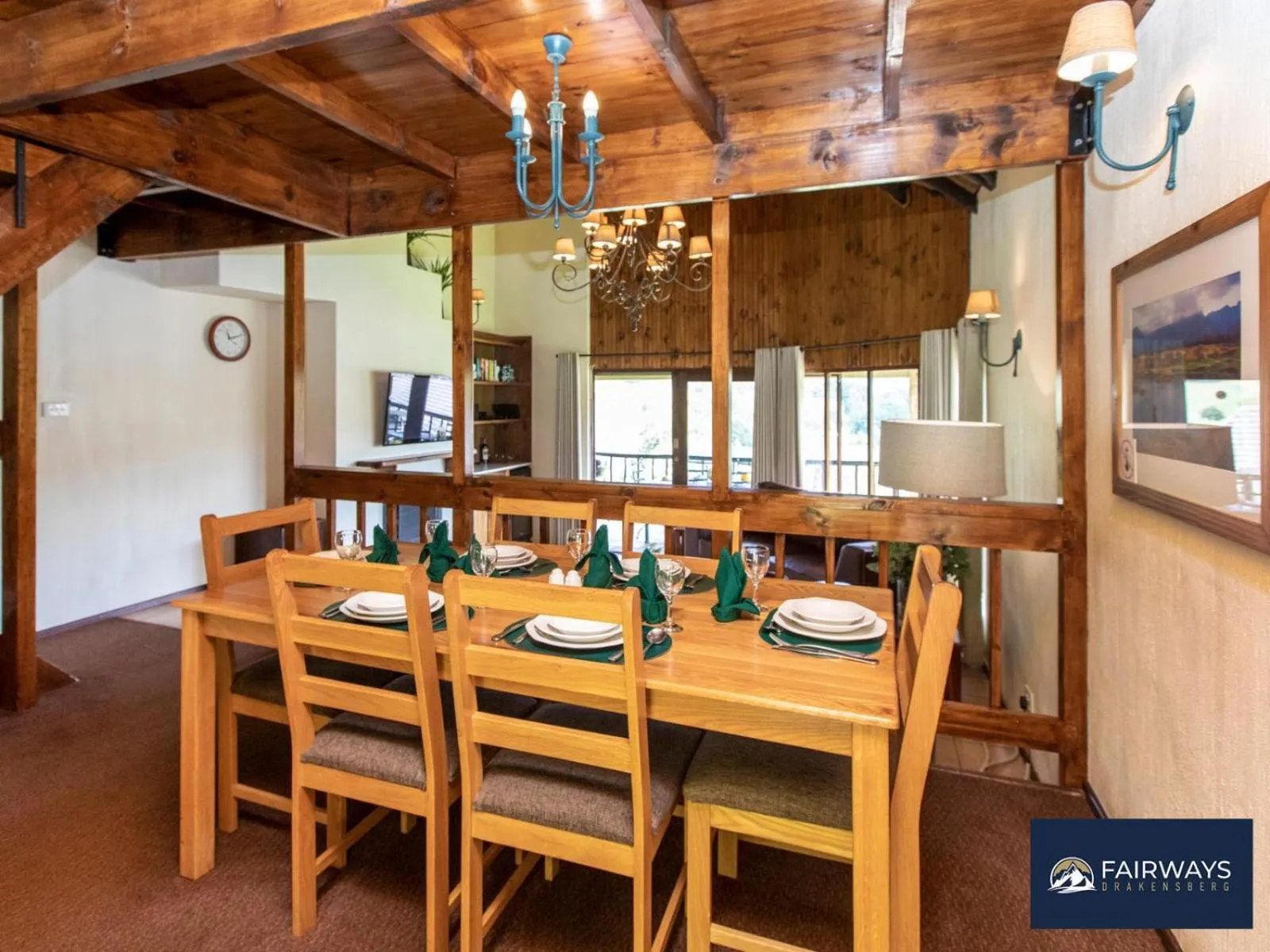 Dining area in Fairways Drakensberg Resort