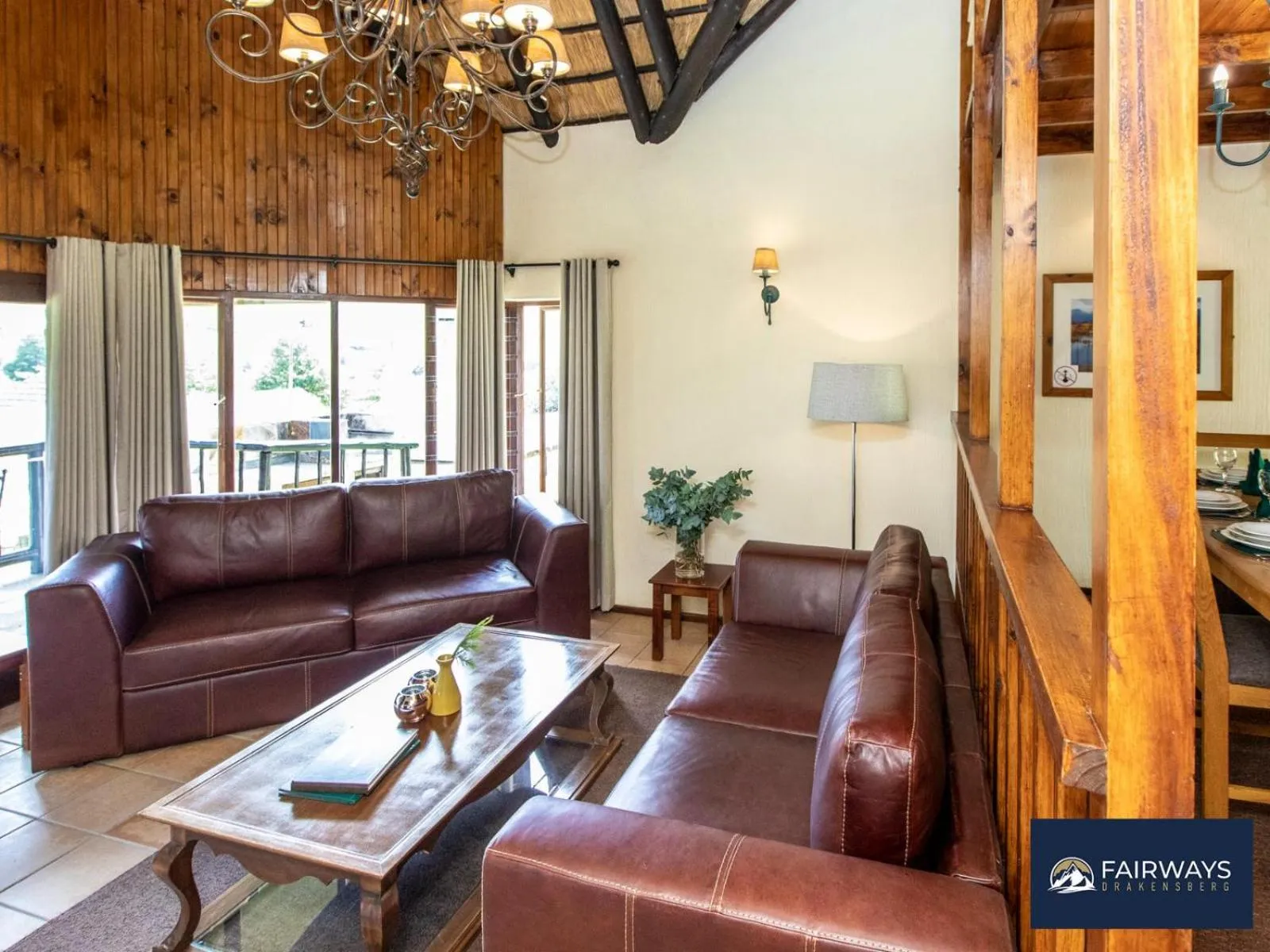 Living room in Fairways Drakensberg Resort