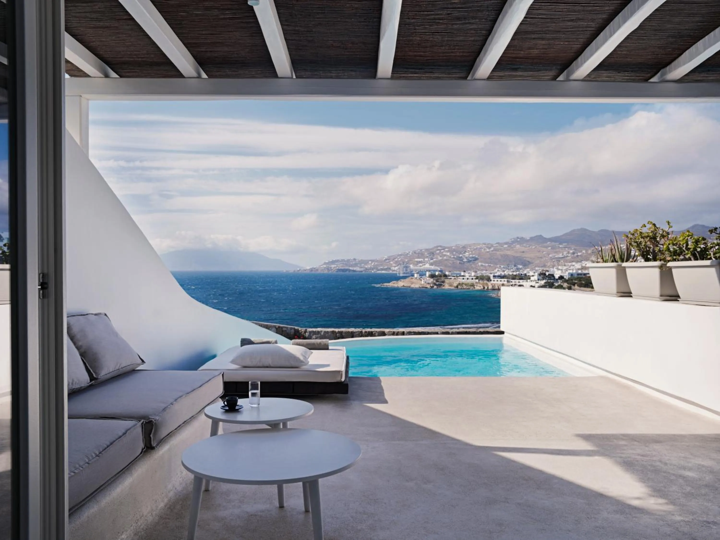 Balcony/Terrace in Mykonos Earth Suites