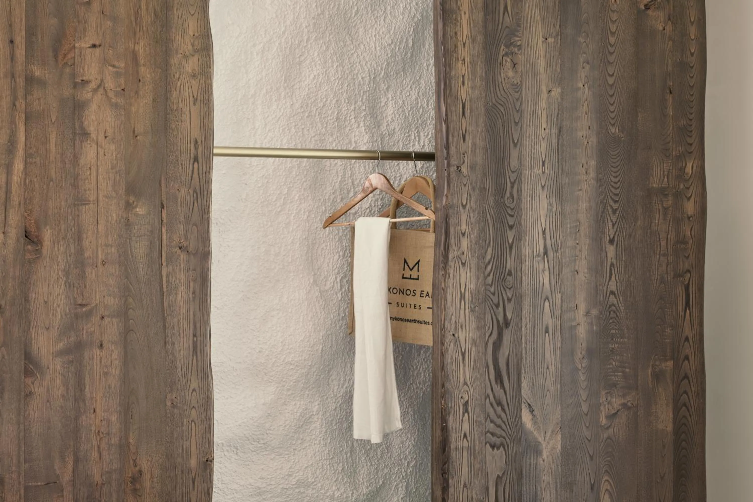 wardrobe in Mykonos Earth Suites