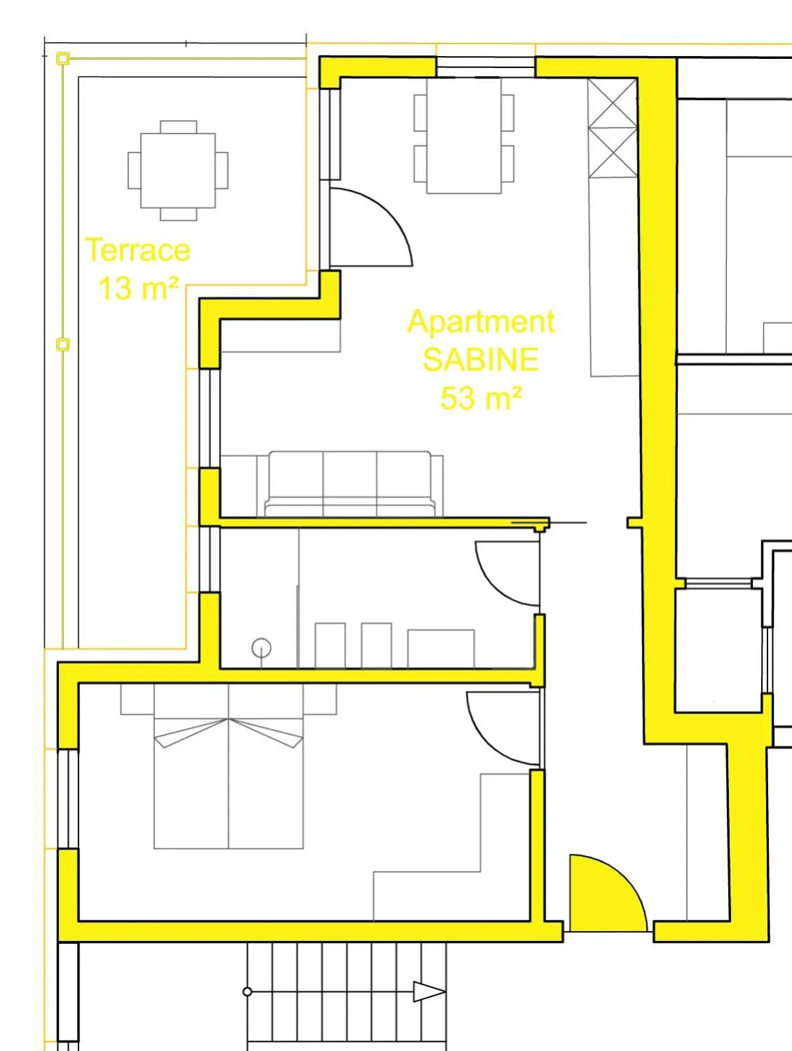 Floor plan in Apartments ANNY