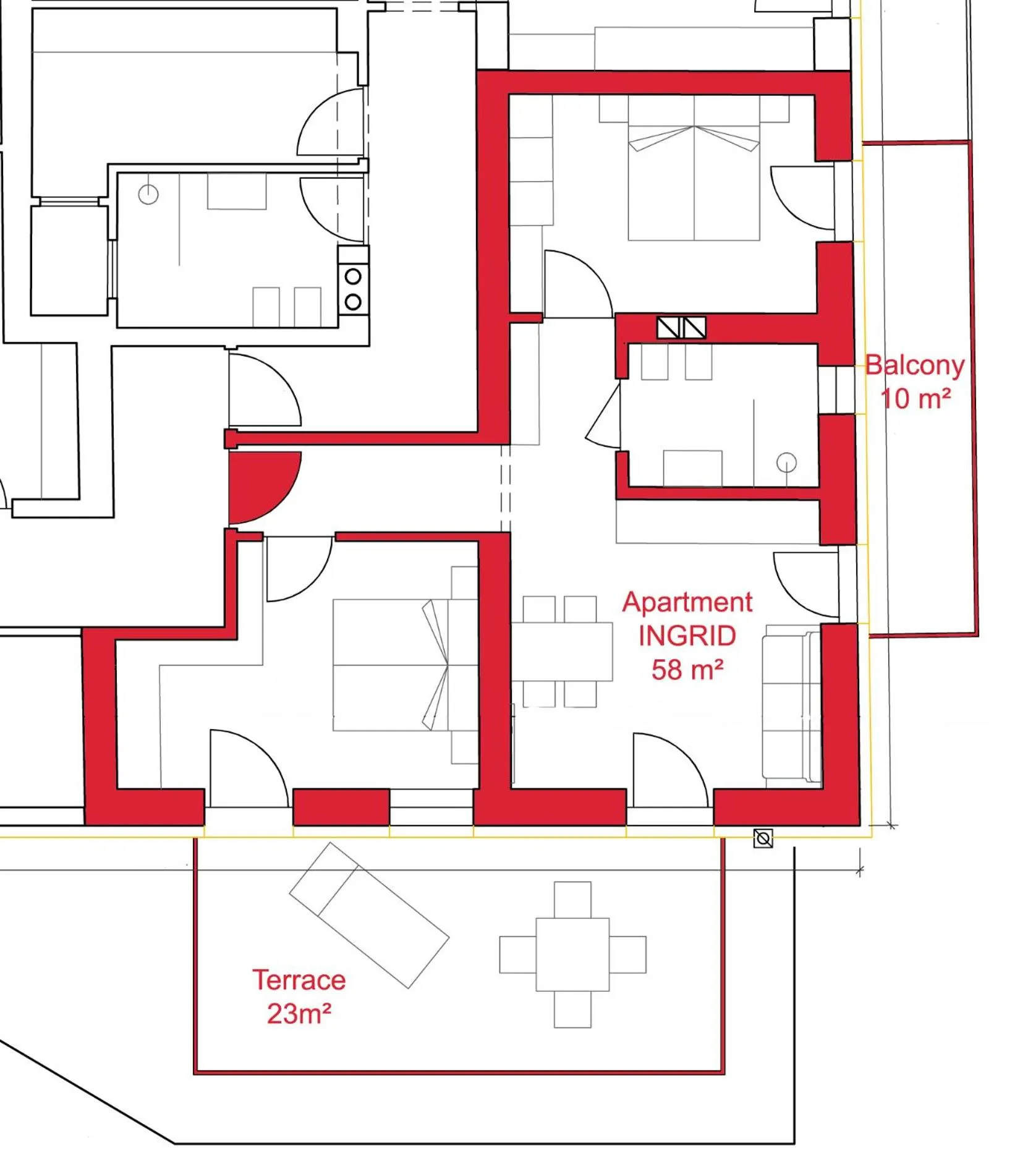 Floor plan in Apartments ANNY