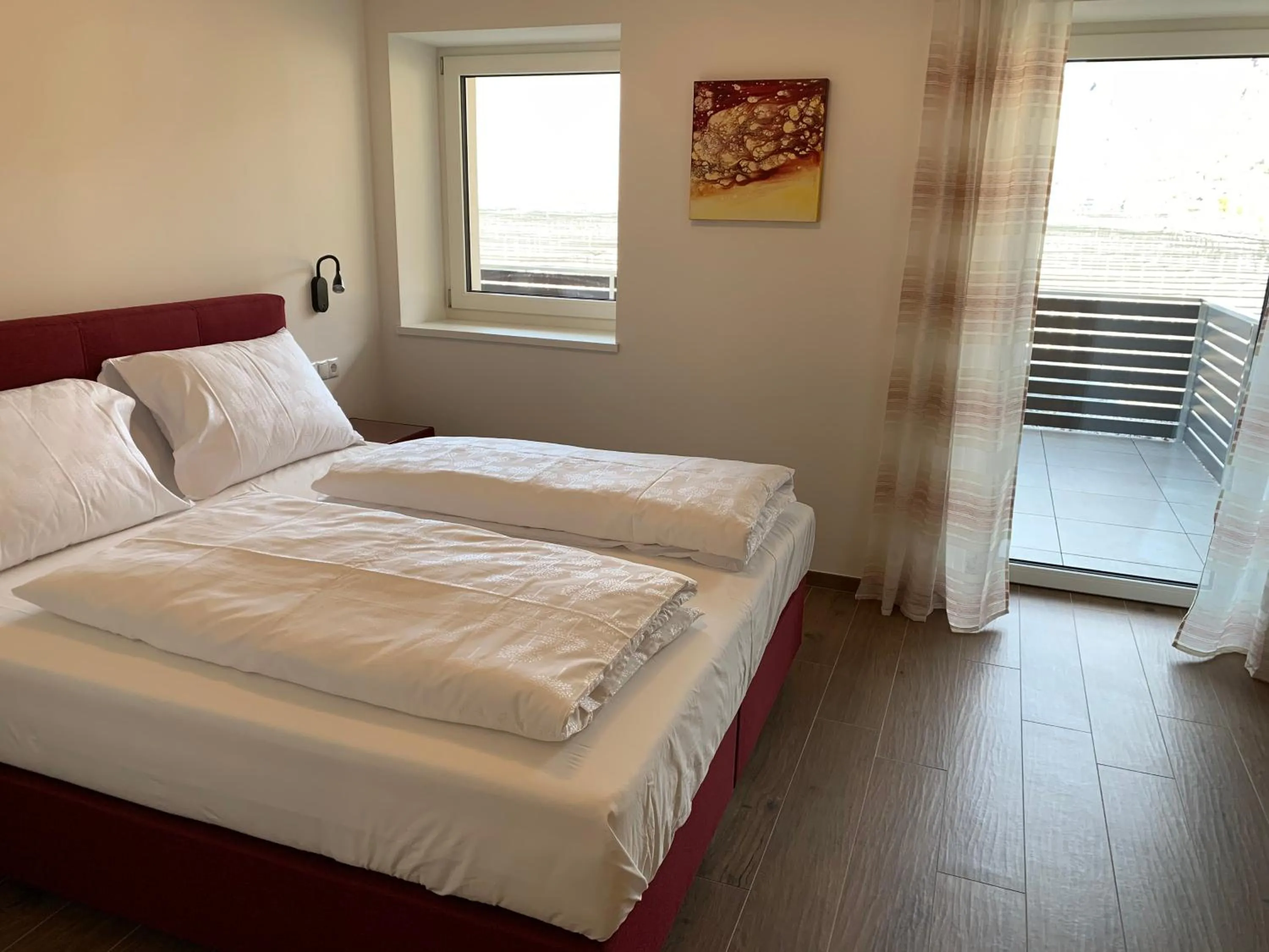 Balcony/Terrace, Bed in Apartments ANNY