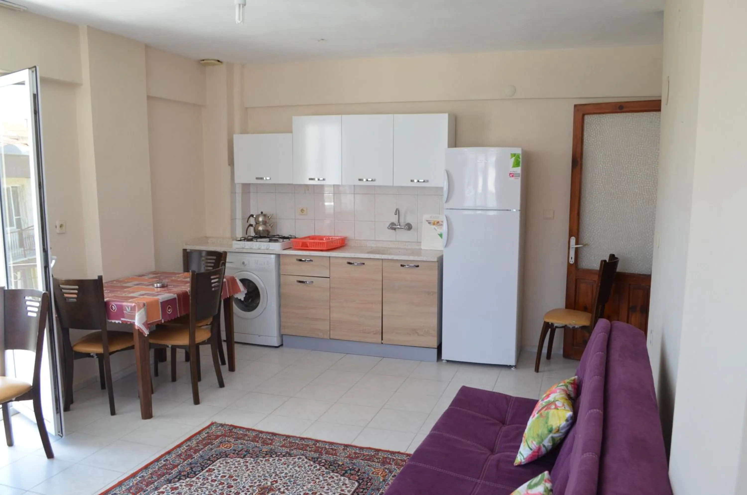Kitchen or kitchenette in Ahmeda Apart Hotel