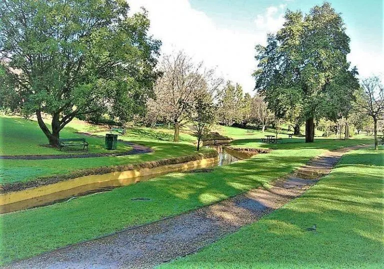 Garden view in Adelaide Pulteney Motel