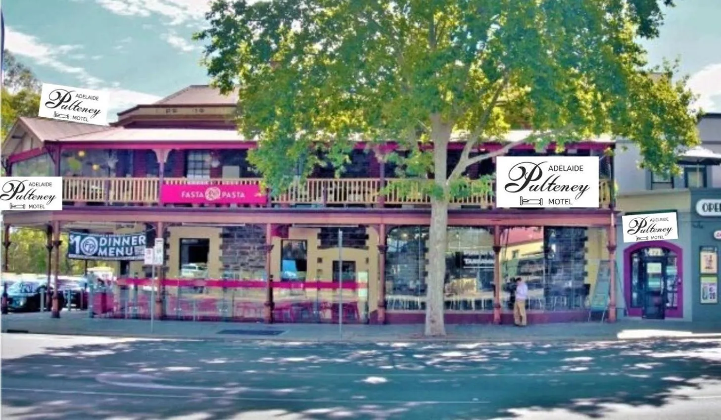 Property building in Adelaide Pulteney Motel