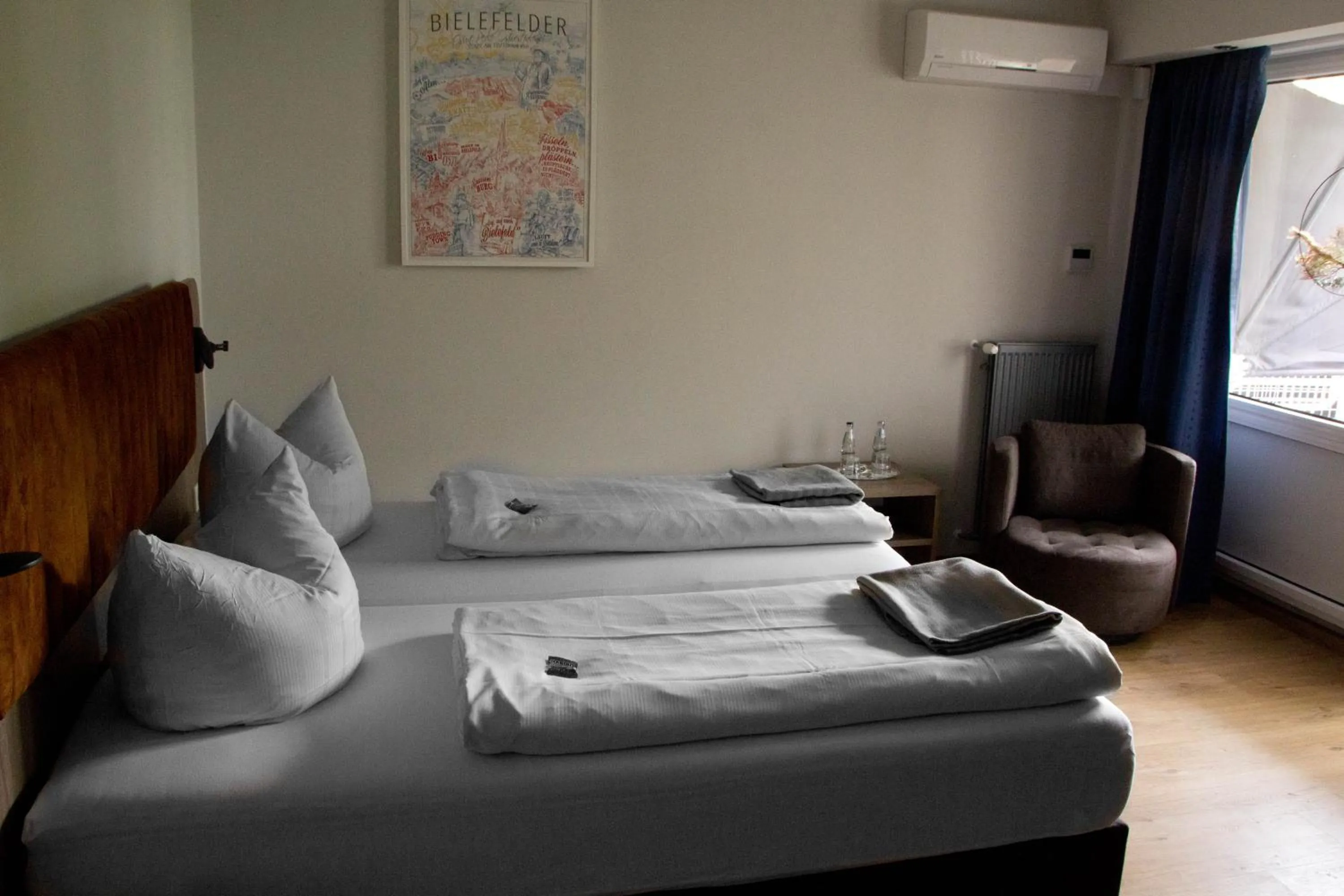 Bed in Hotel Senator