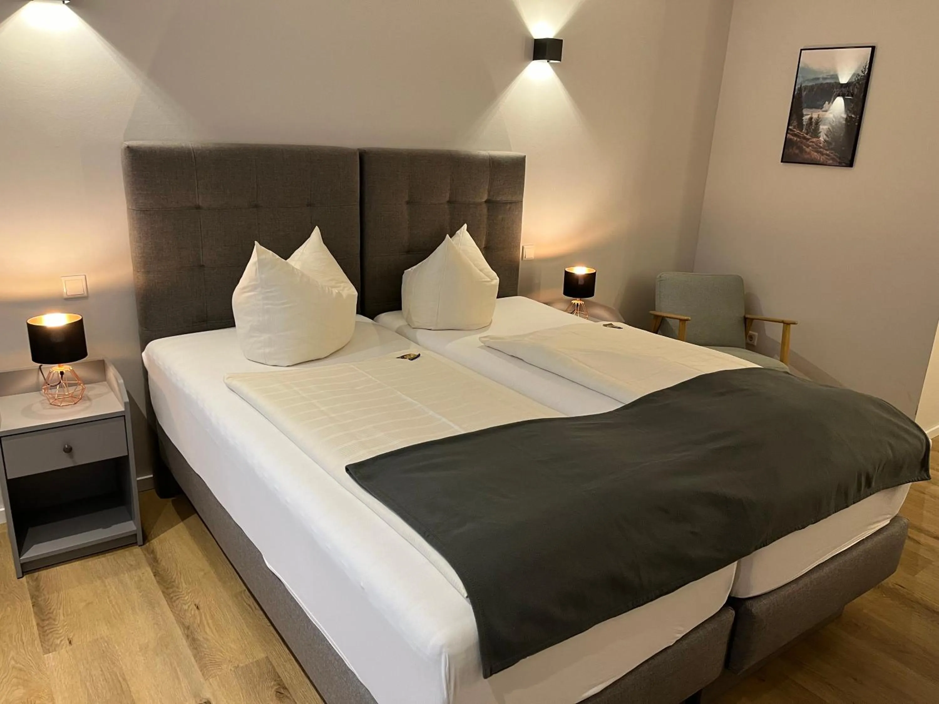 Bed in Hotel Senator