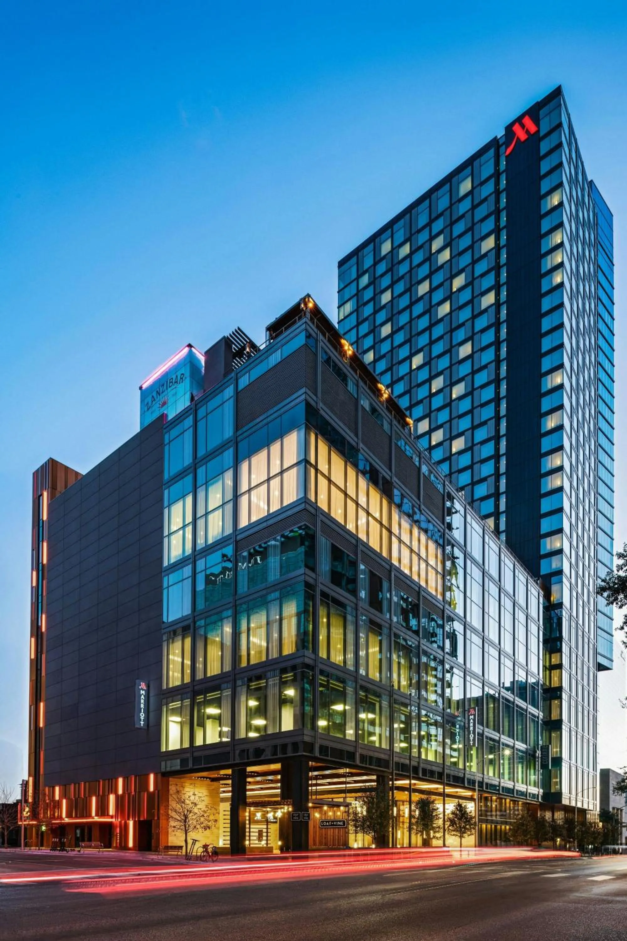 Property building in Austin Marriott Downtown